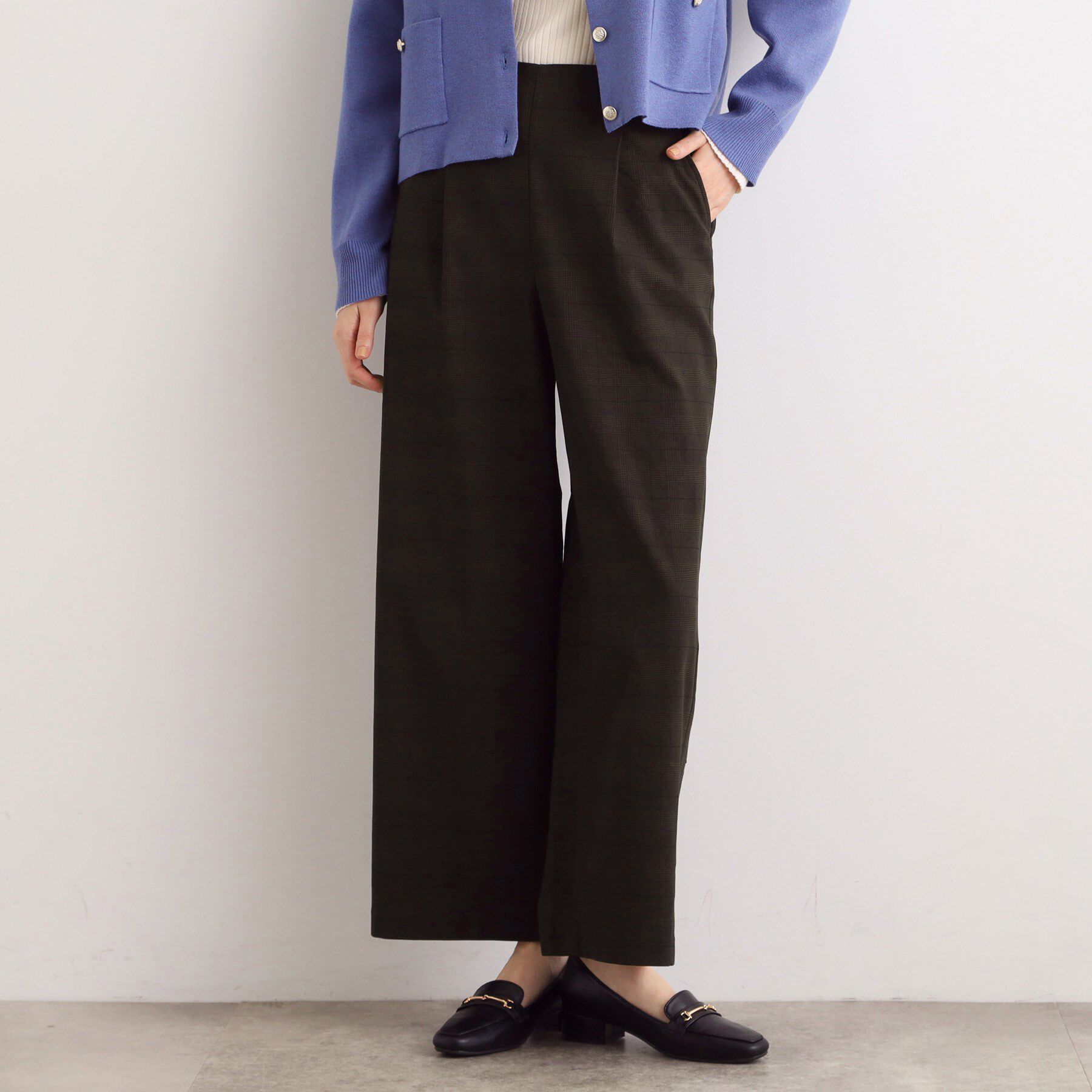 grove「【選べる着丈/多機能】裏起毛ハイパーストレッチワイドパンツ」|その他|