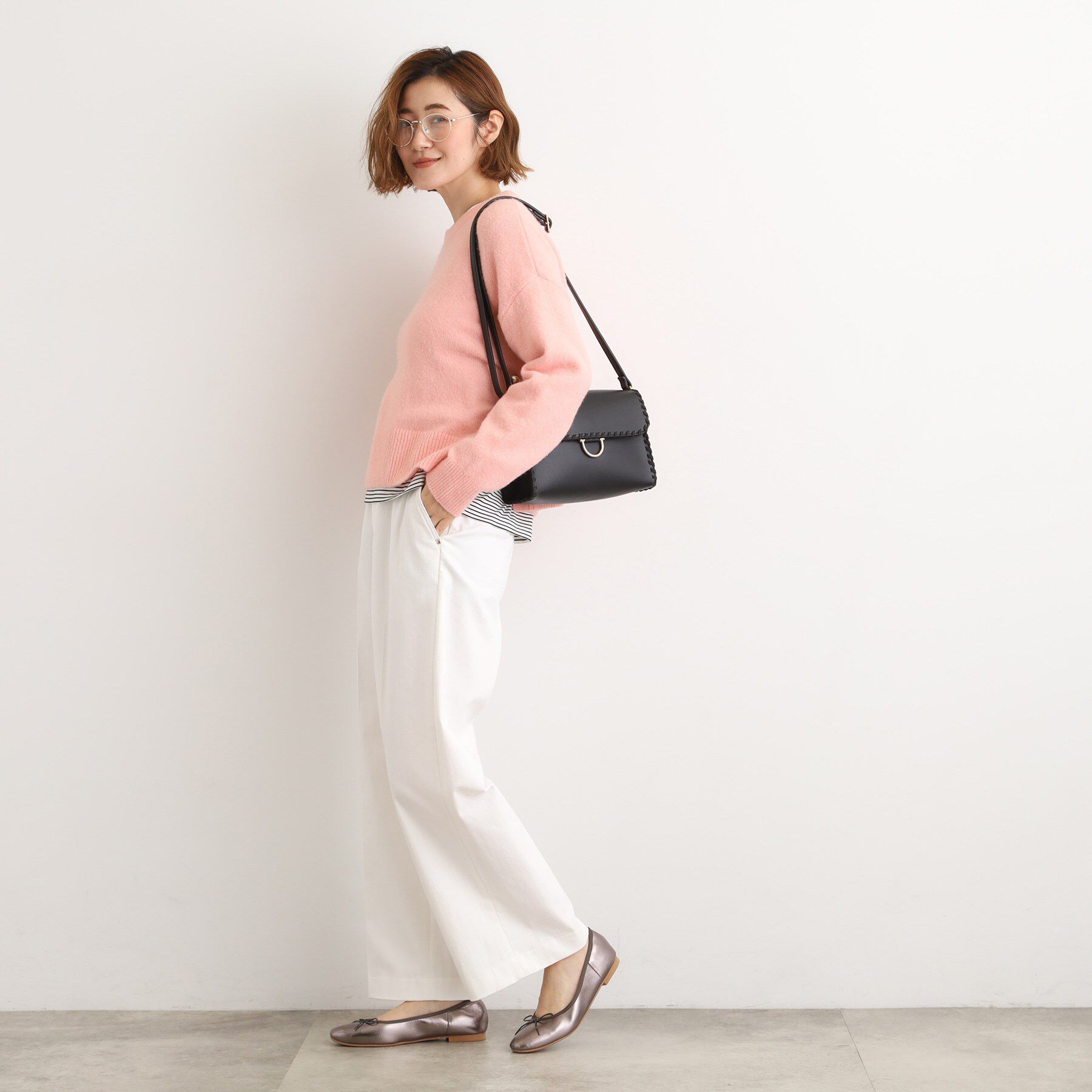 grove「【あったか裏起毛】デニムライクストレートワイドパンツ」|その他|