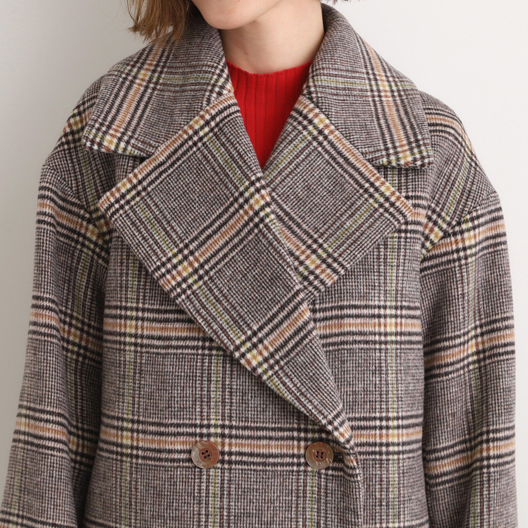 grove「ふんわりまとう、オーバーサイズテーラーコート」|チェスターコート|