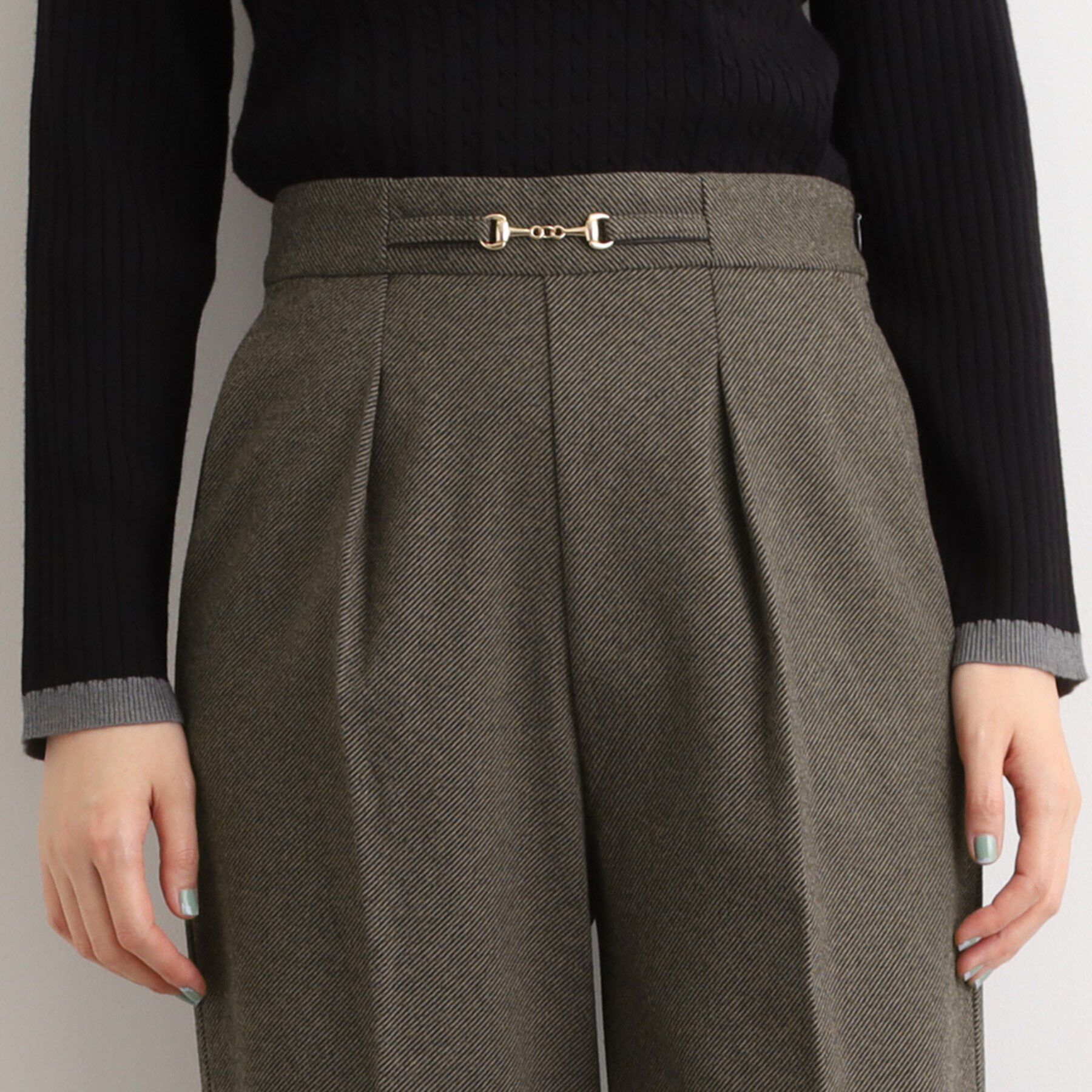 grove「フロントビットカルゼワイドパンツ」|その他|