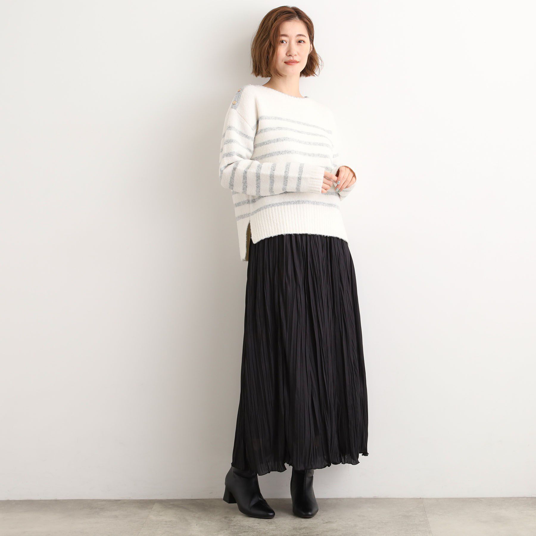 grove「花柄アソートプリーツスカート」|スカート|