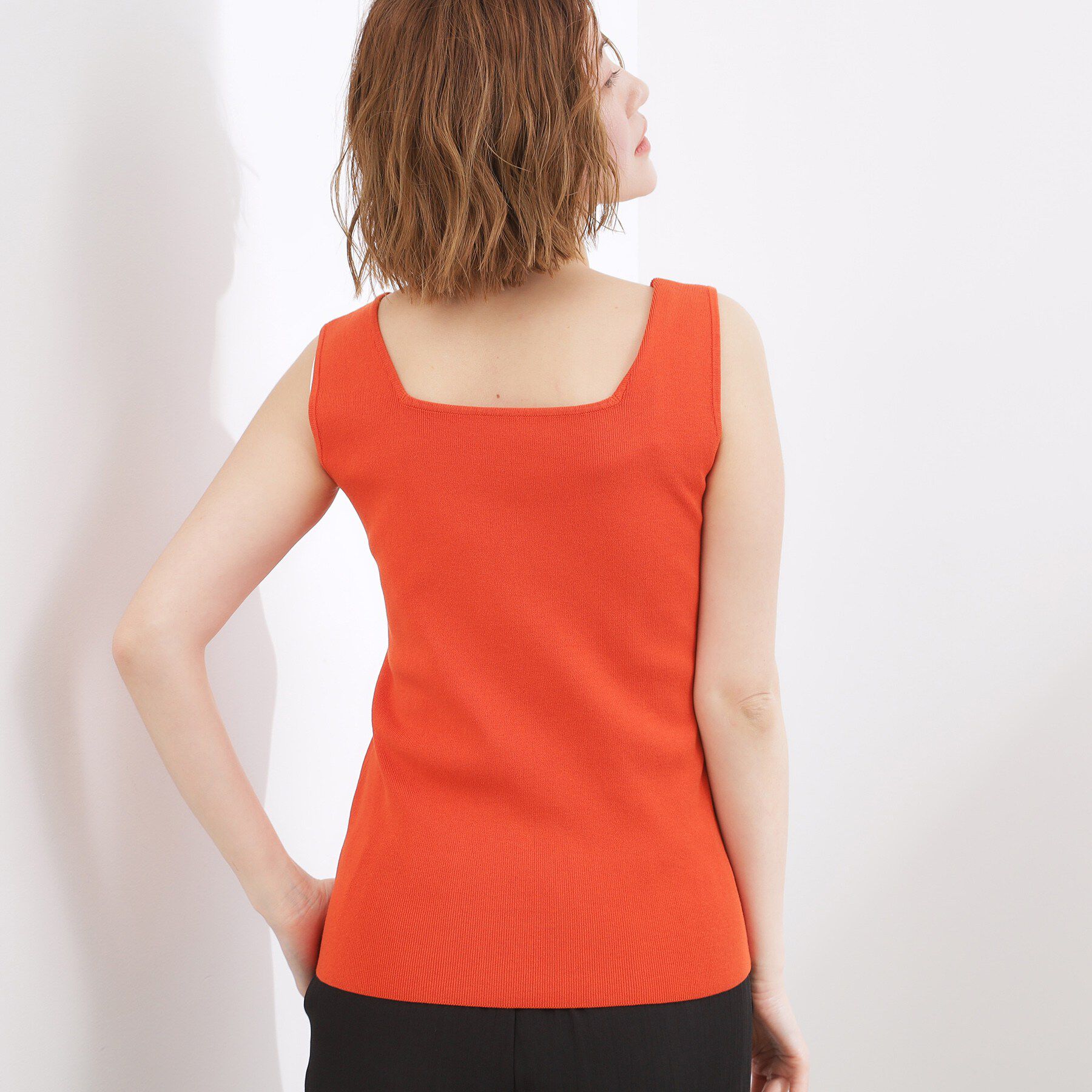 grove「2WAYスクエアニットタンク」|キャミソール|