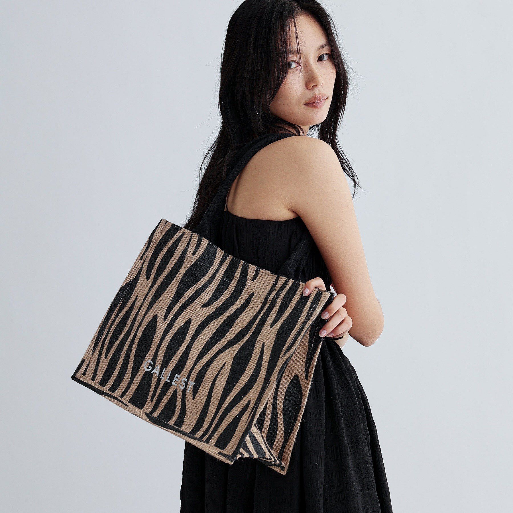 GALLEST「【A4サイズ収納・マチたっぷり】ジュートトートバッグ/エコバッグ」|トートバッグ|