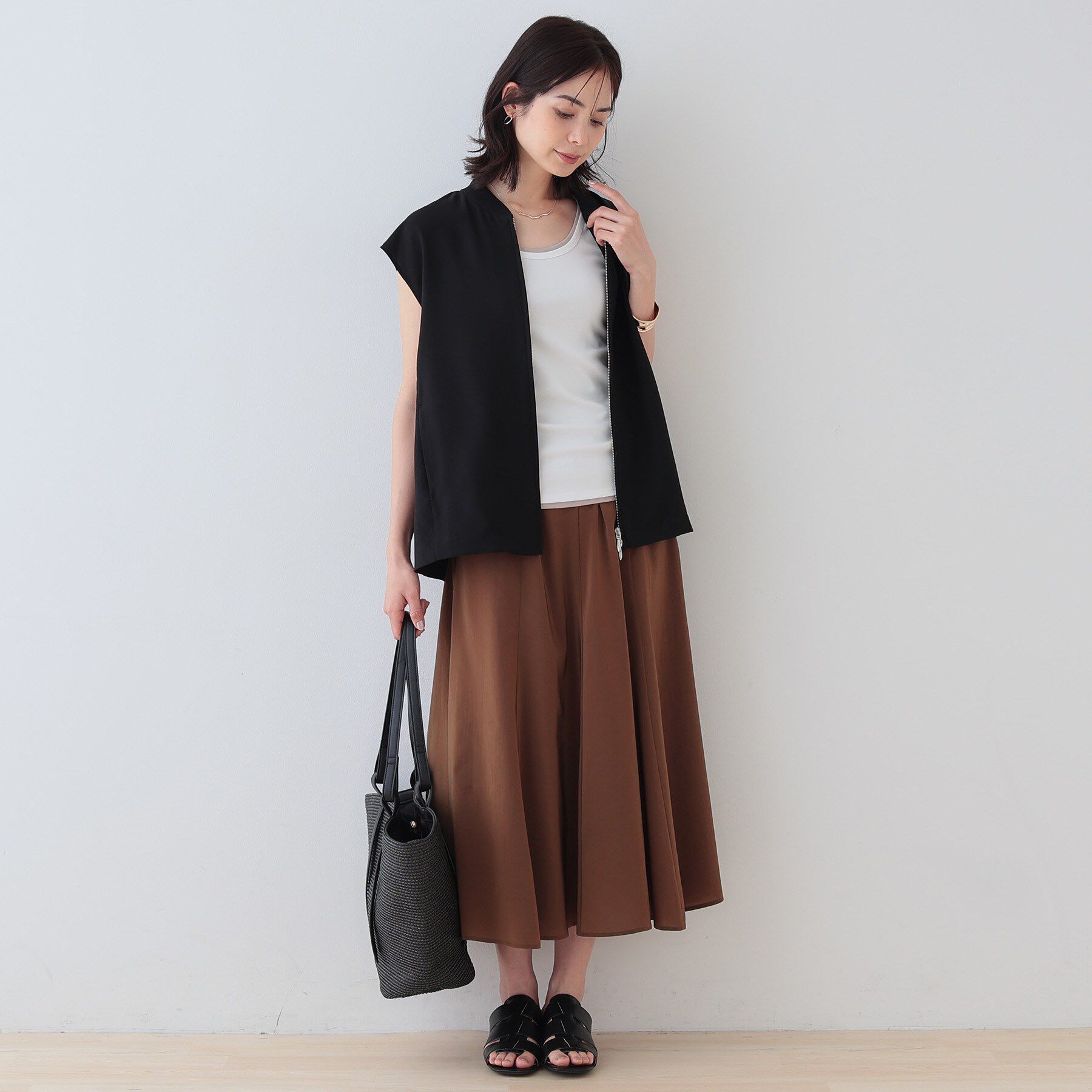 INDIVI「【洗える／前後2WAY】インナータンクトップ」|キャミソール|