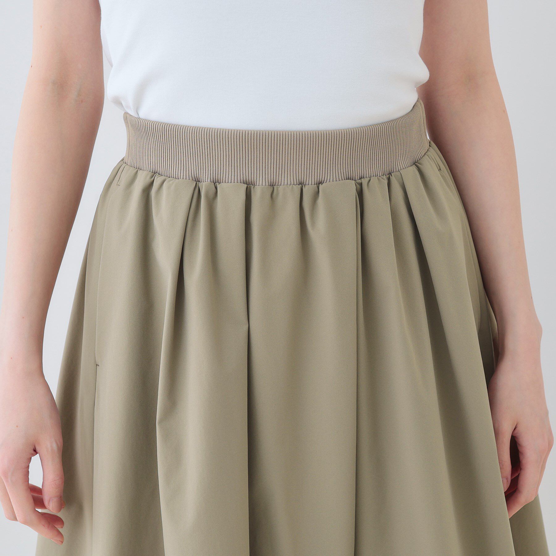 INDIVI「【通気性◎撥水／UVケア／SETUP可能】アクティブスカート」|スカート|