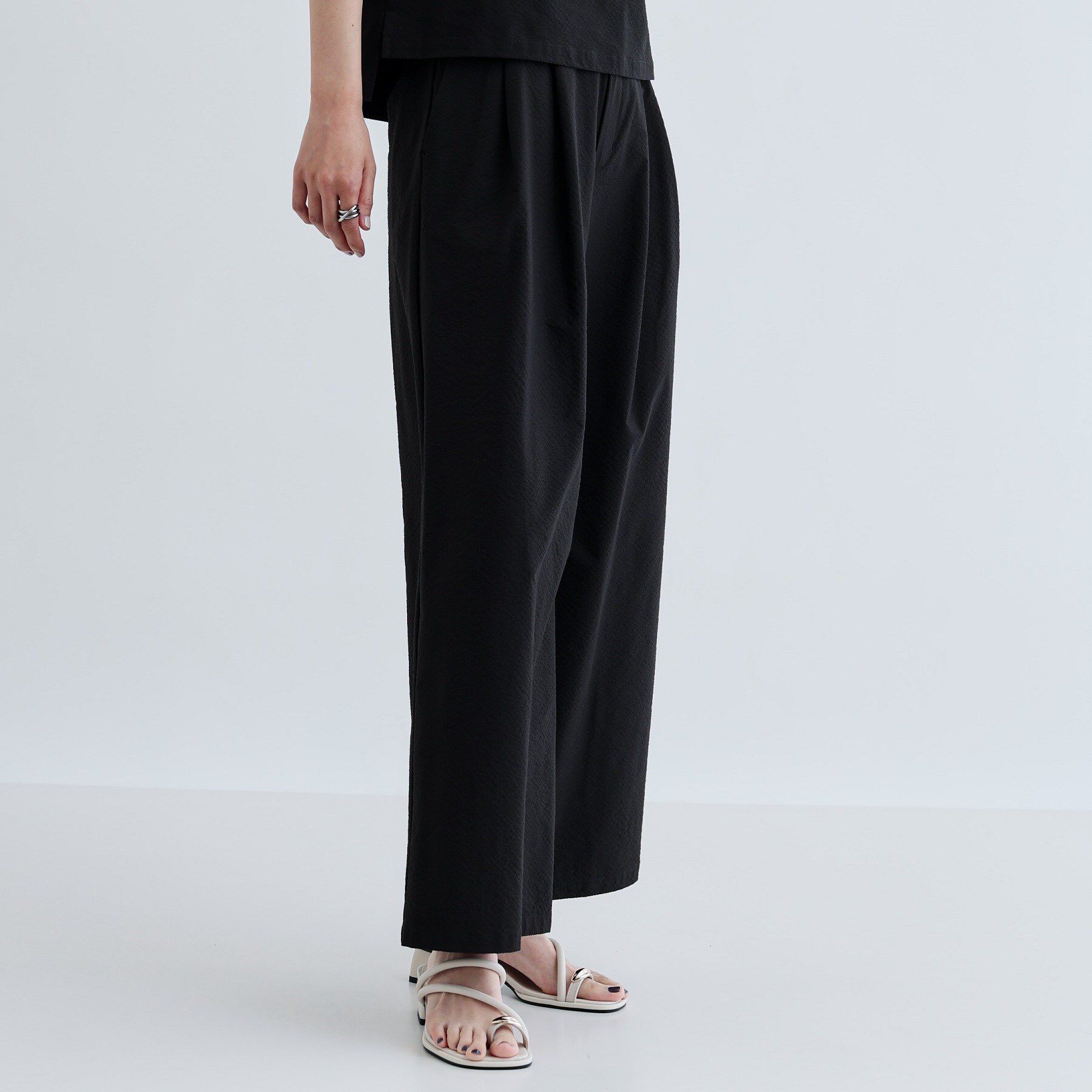 GALLEST「【セットアップ可能】ストライプサッカーワイドパンツ【洗える/カセット服】」|その他|