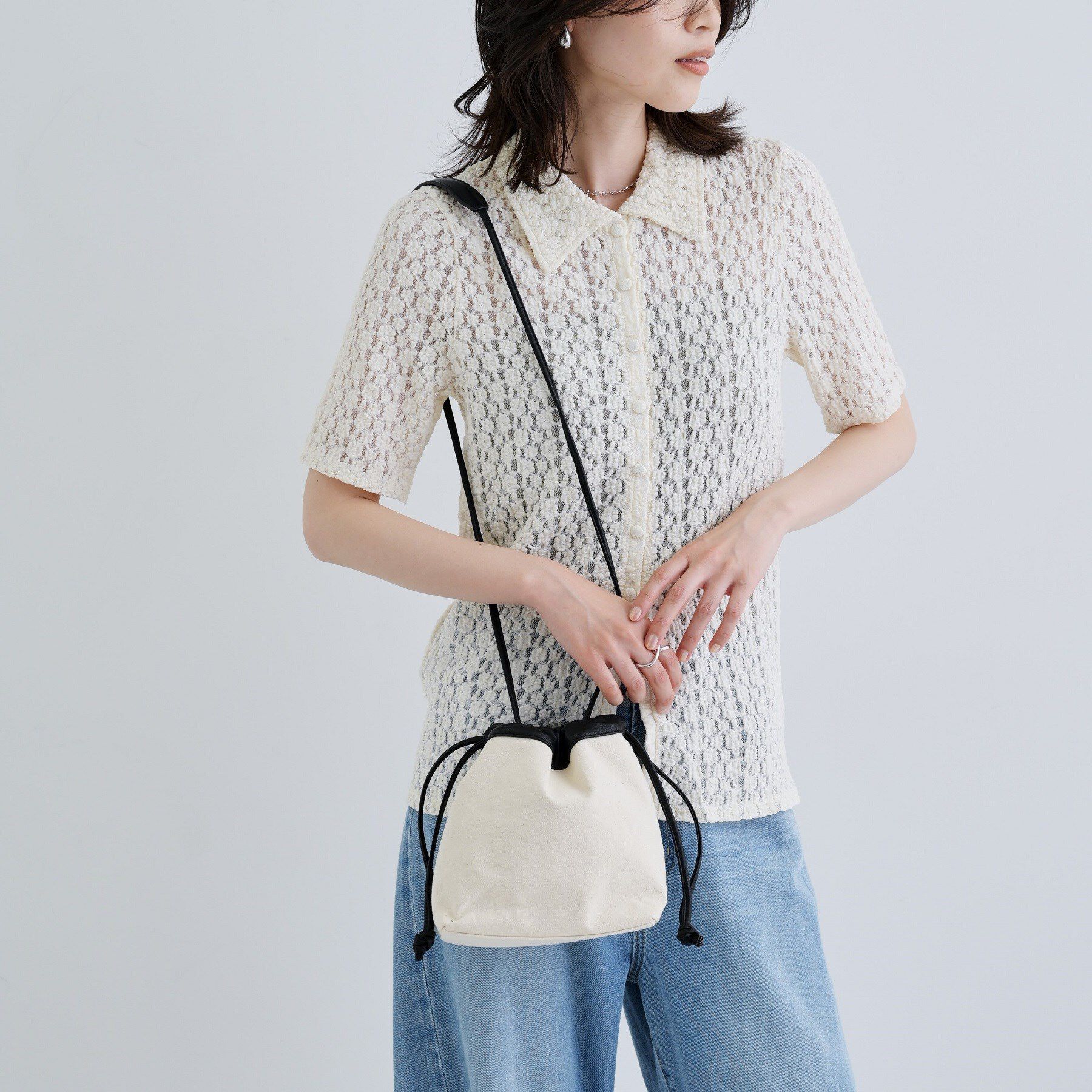 GALLEST「キャンバス巾着ショルダー」|ショルダー・メッセンジャー|