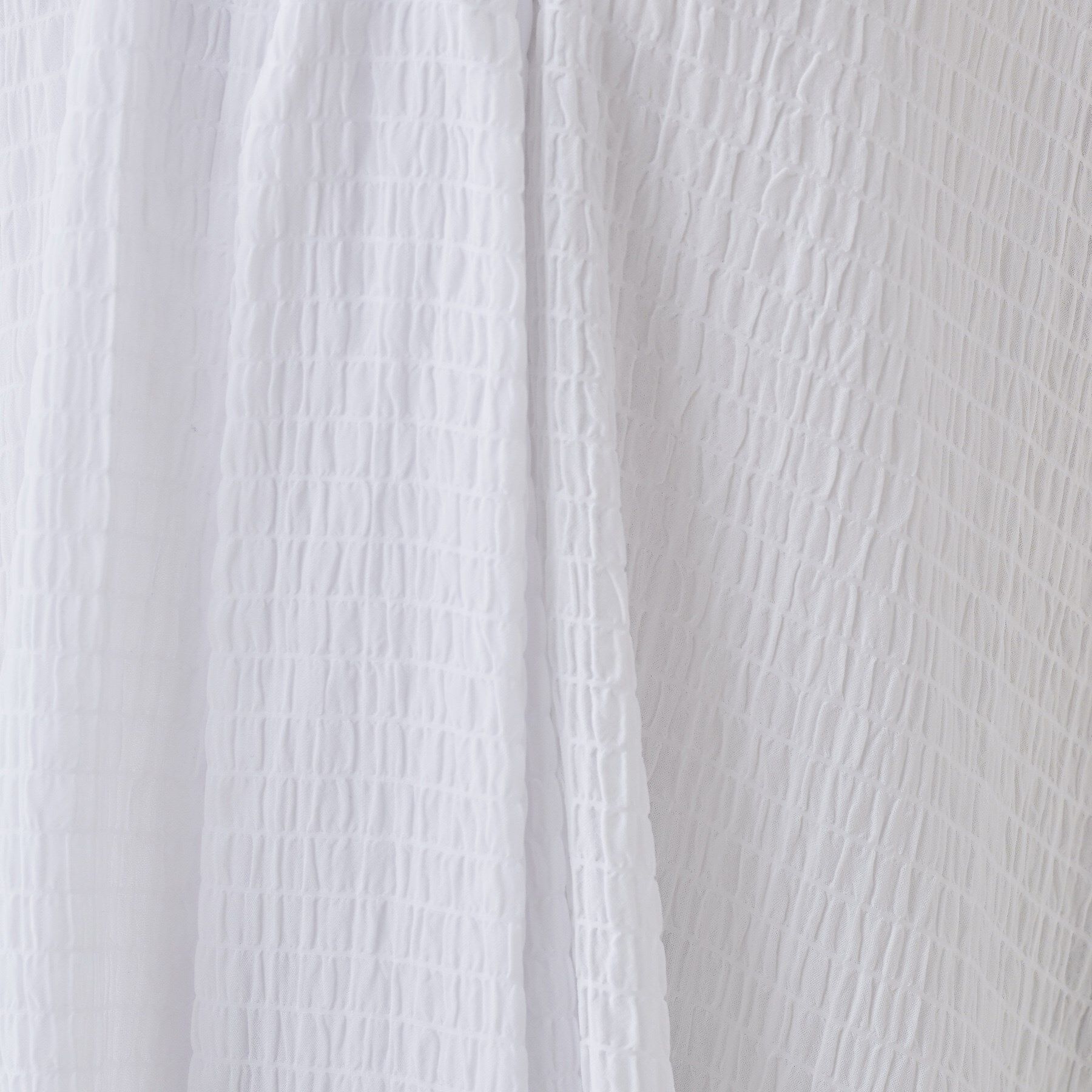 INDIVI「【洗える／シャーリング素材】ボリューム袖エアリーブラウス」|シャツ・ブラウス|