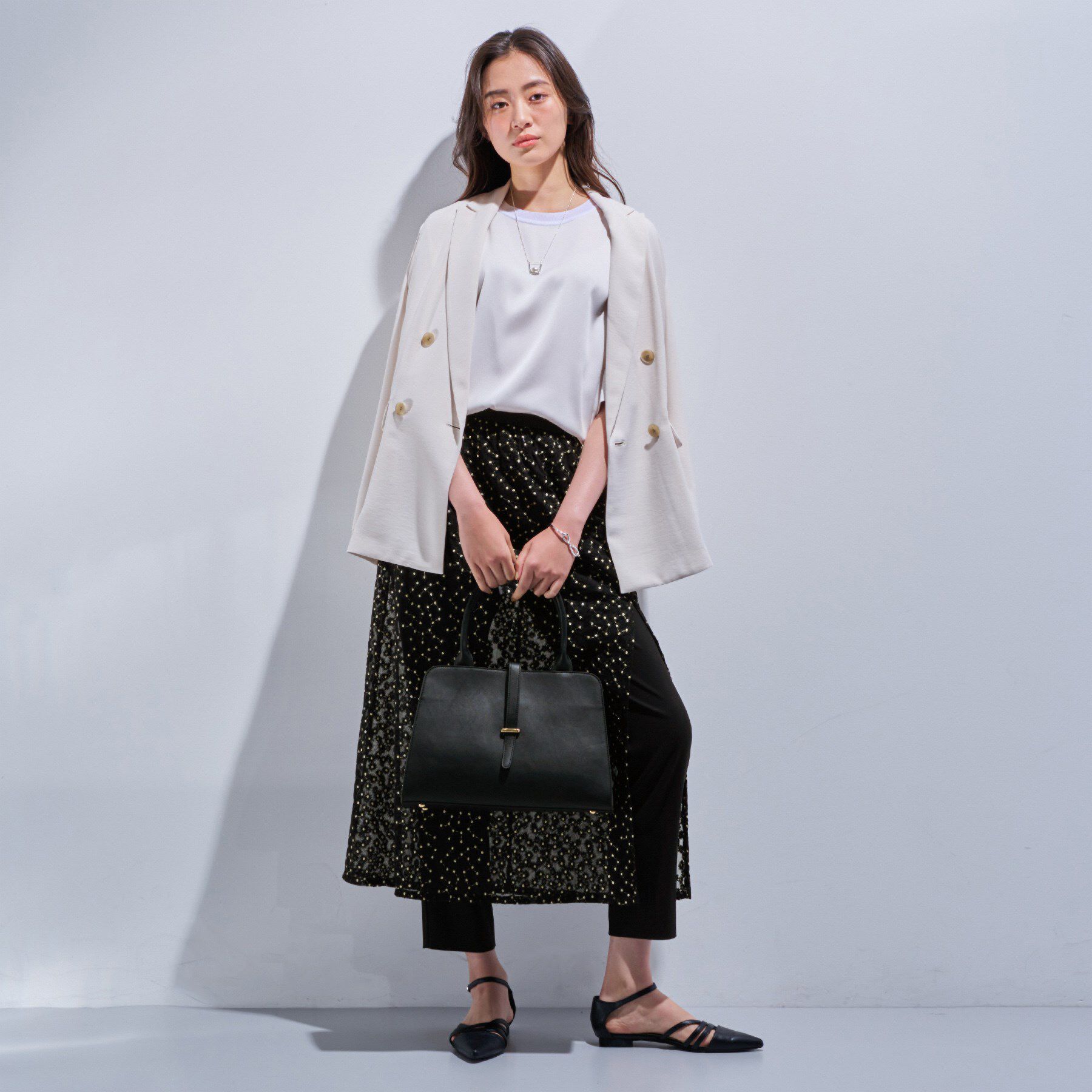 INDIVI「【トレンド感◎】レイヤード レーススカート」|スカート|