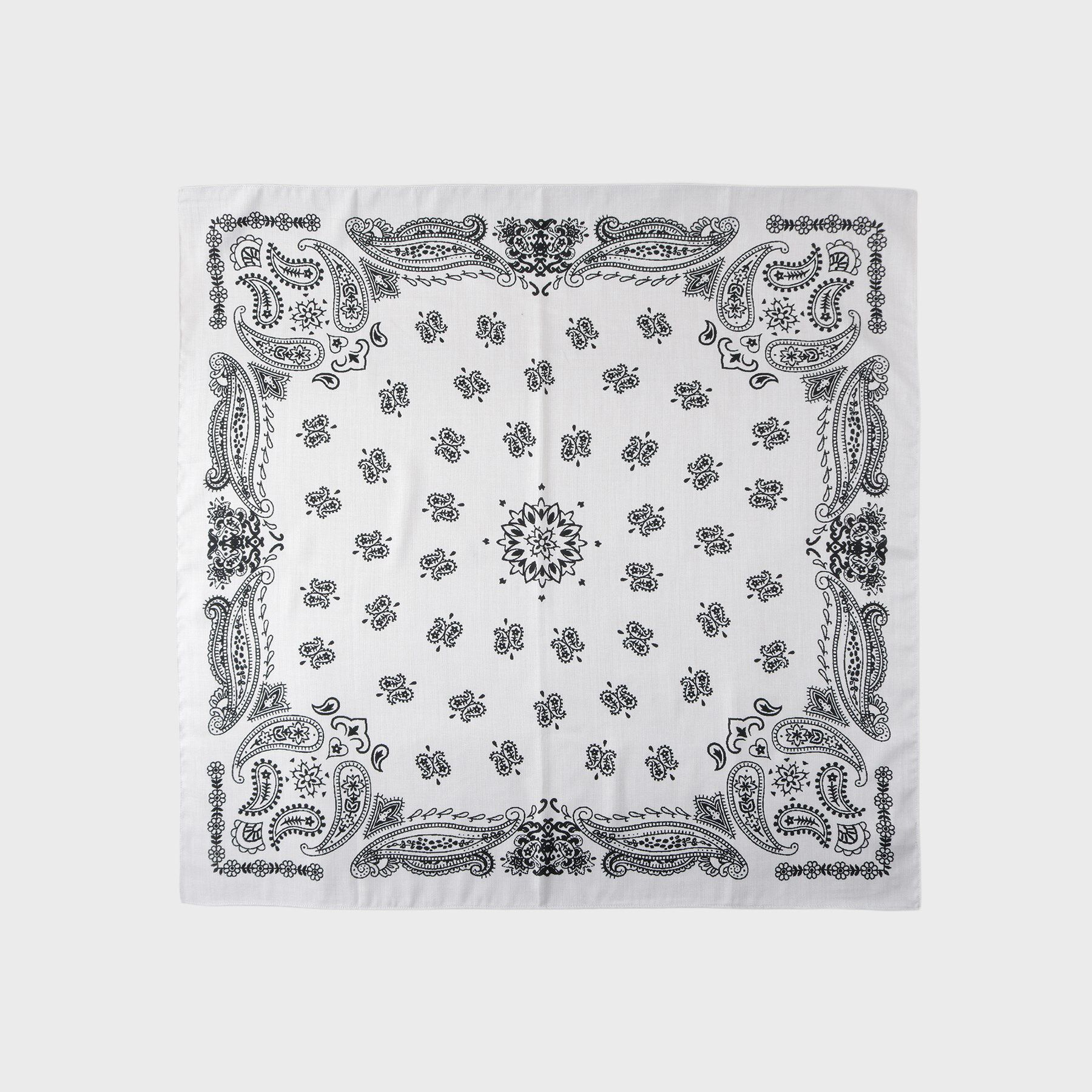 INDIVI「リネン調ペーズリースカーフ」|バンダナ・スカーフ|