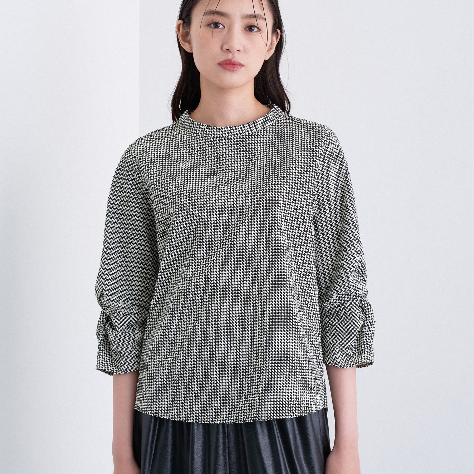 INDIVI「【UVケア／吸汗速乾】スリーブデザインブラウス」|シャツ・ブラウス|