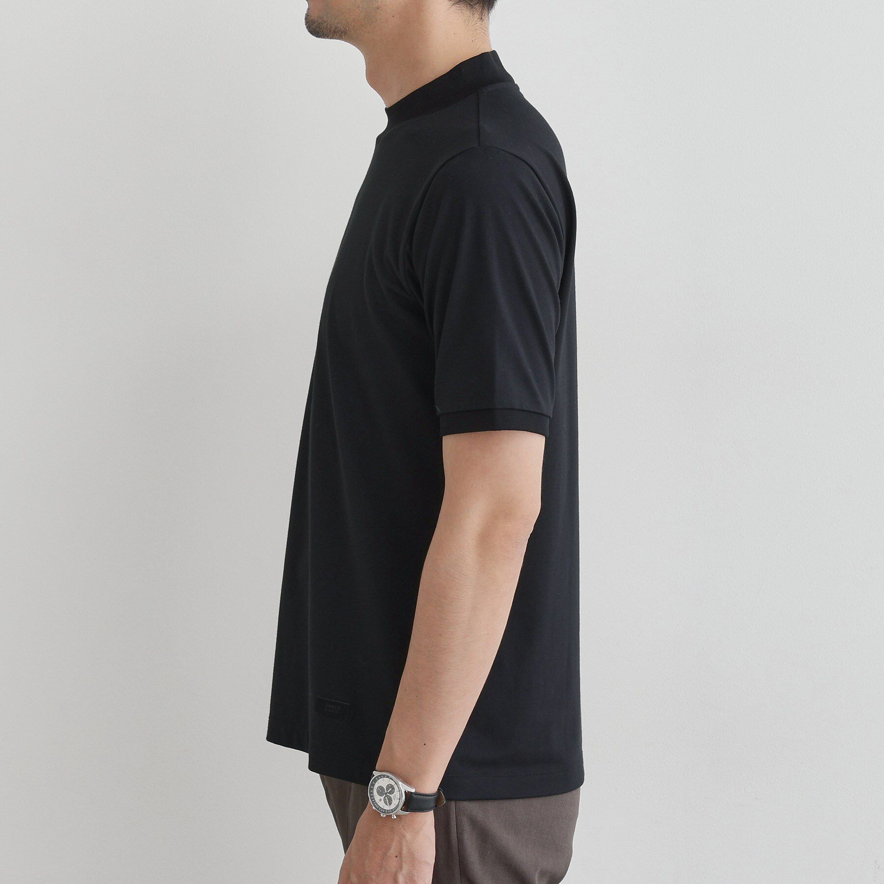 TAKEO KIKUCHI「【COOL CITY WEAR】インドライ天竺モックネック プルオーバー /吸汗速乾」|Tシャツ・カットソー|