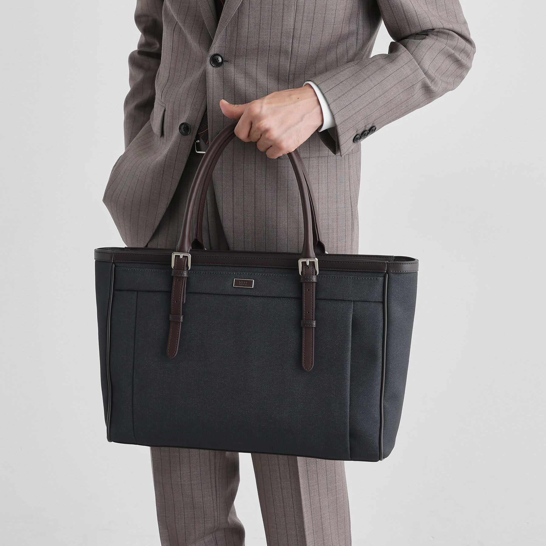 TAKEO KIKUCHI「メランジピンヘッド ブリーフトート」|ビジネスバッグ|