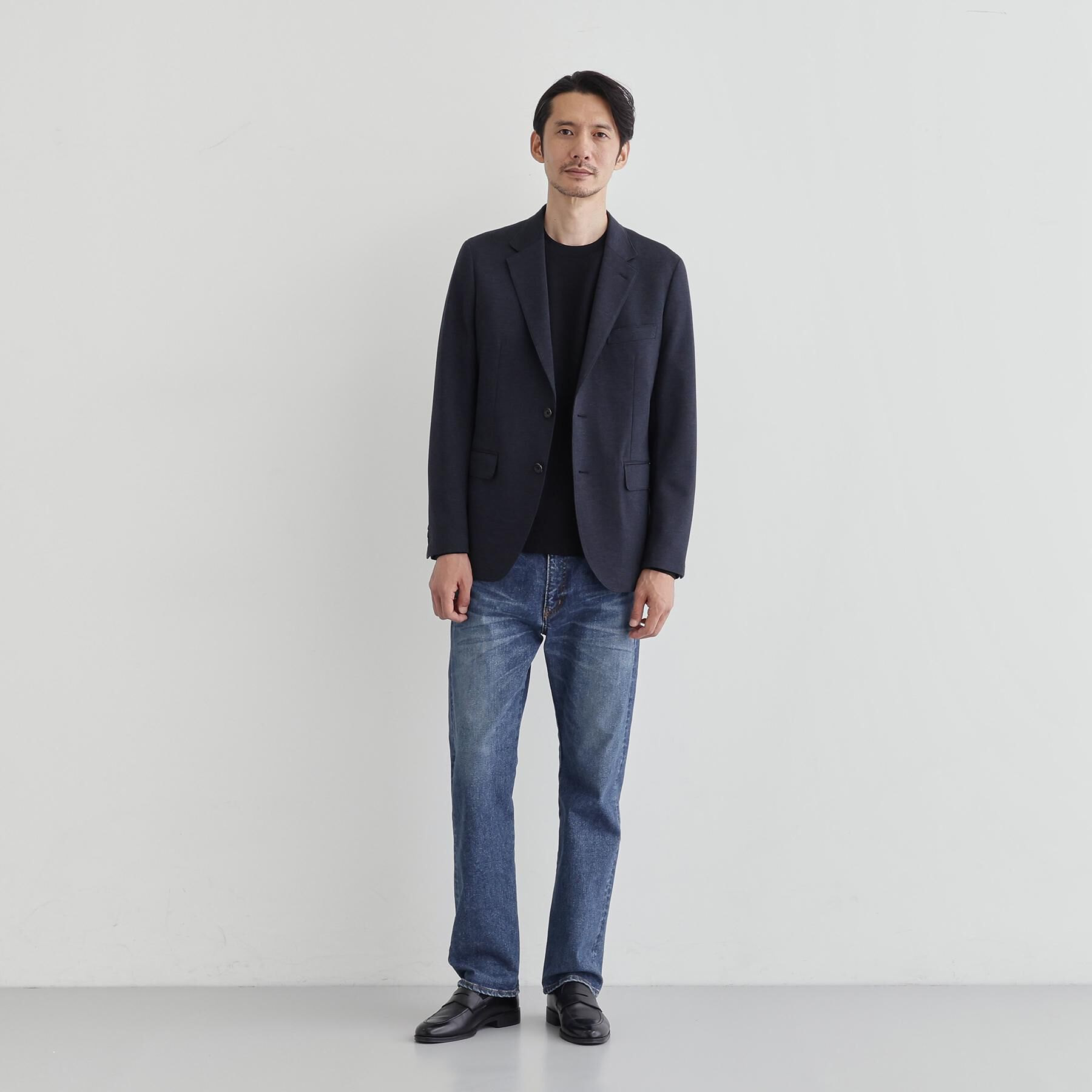 TAKEO KIKUCHI「【Ｓサイズ～】ストレッチ テーラードＴシャツ」|Tシャツ・カットソー|