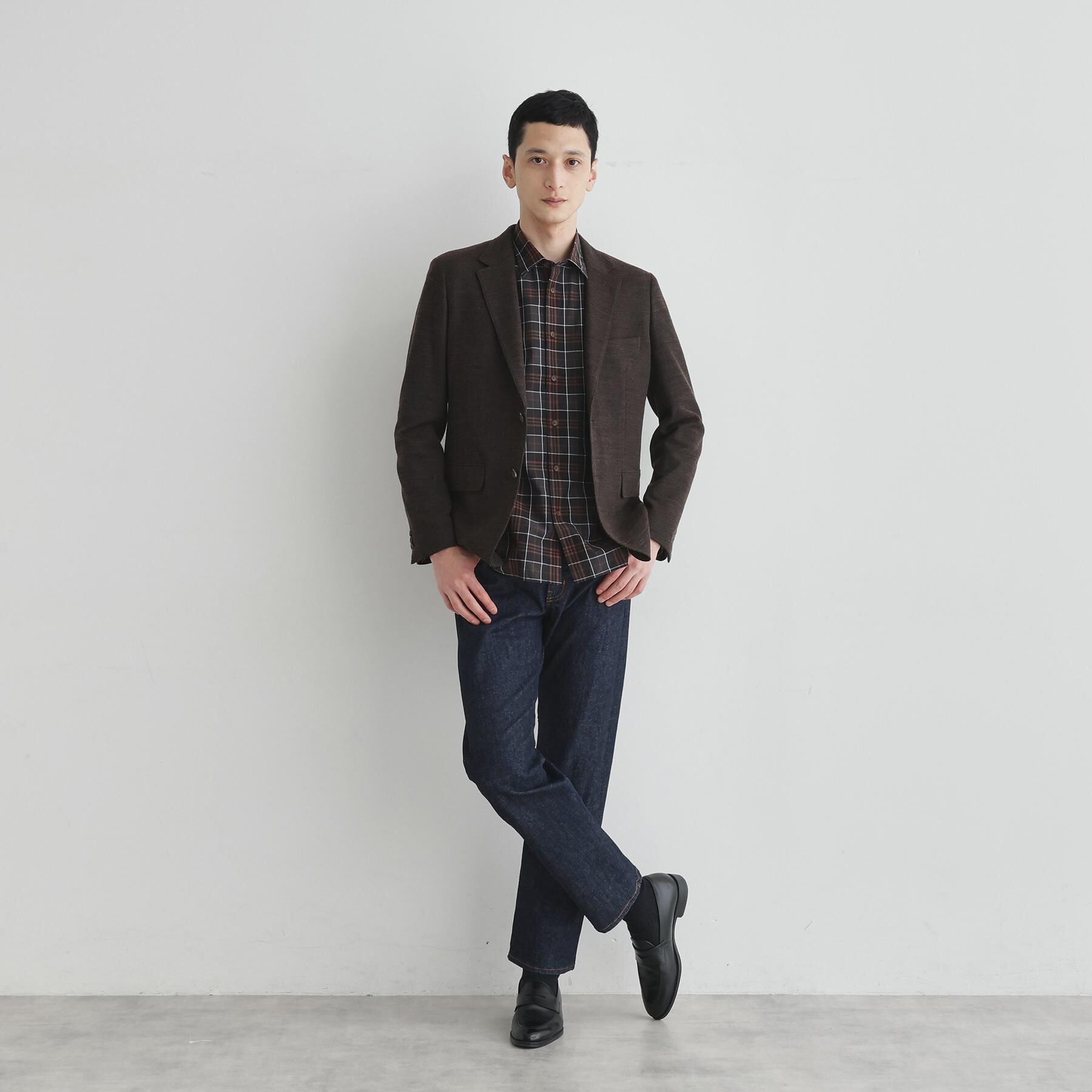 TAKEO KIKUCHI「【LIMITED】ダークチェック長袖シャツ」|シャツ・ブラウス|