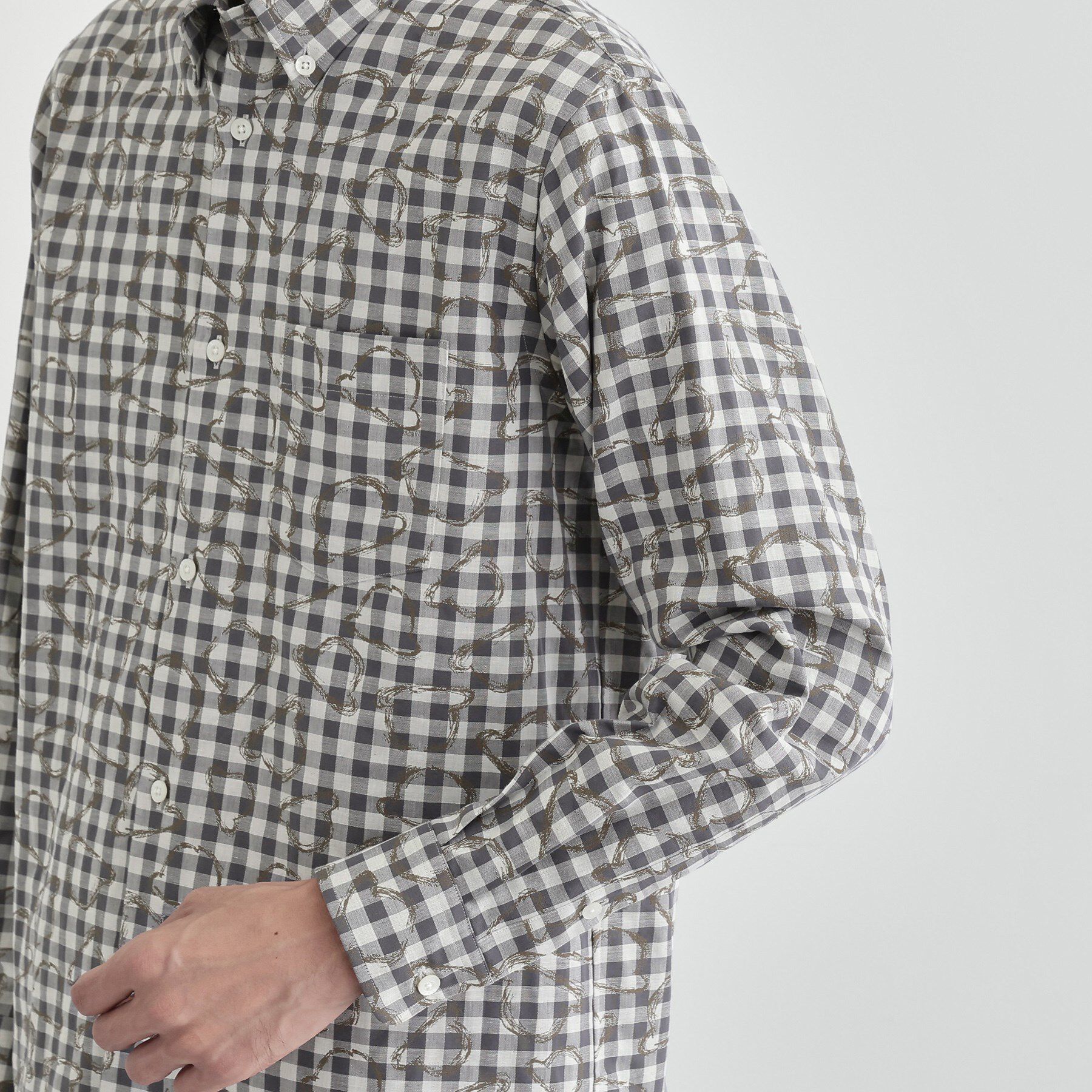 TAKEO KIKUCHI「チェックボーラーガーゼシャツ」|シャツ・ブラウス|