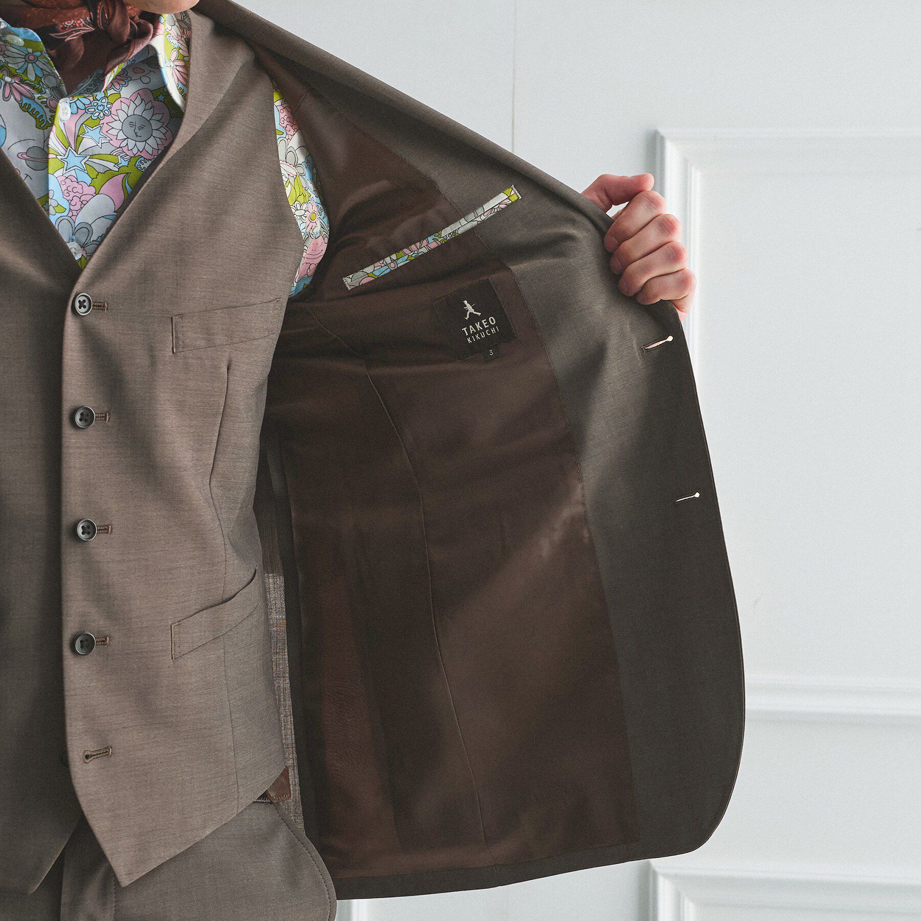 TAKEO KIKUCHI「【BOWLER HAT LABEL】TWトロピカルシャンブレー JAZZジャケット」|テーラードジャケット|