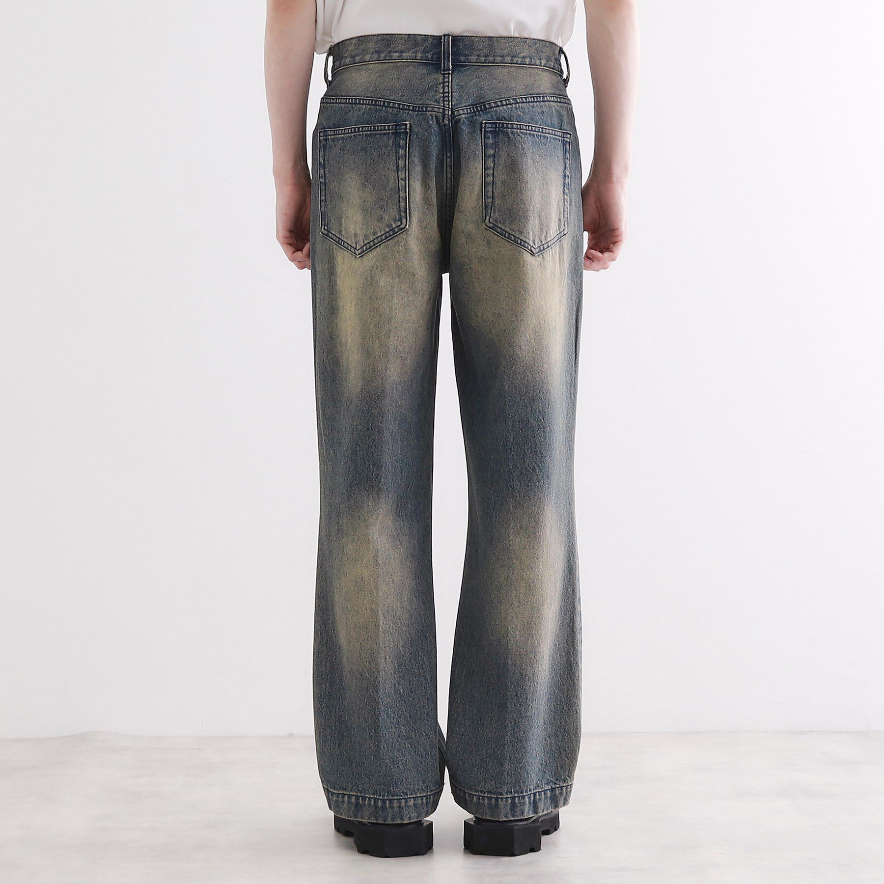 tk.TAKEO KIKUCHI「フレアデニムパンツ」|デニム|