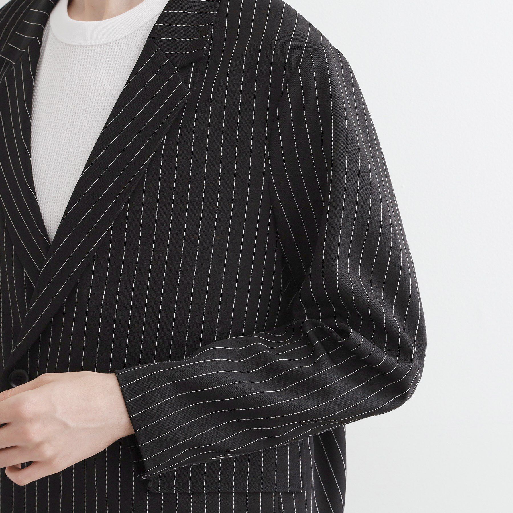 tk.TAKEO KIKUCHI「【セットアップ対応】ピンストライプルーズジャケット」|テーラードジャケット|