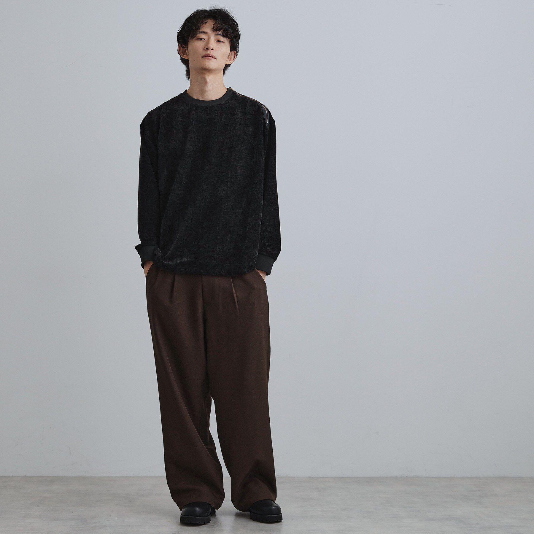 tk.TAKEO KIKUCHI「クラッシュベロアカットソー」|Tシャツ・カットソー|