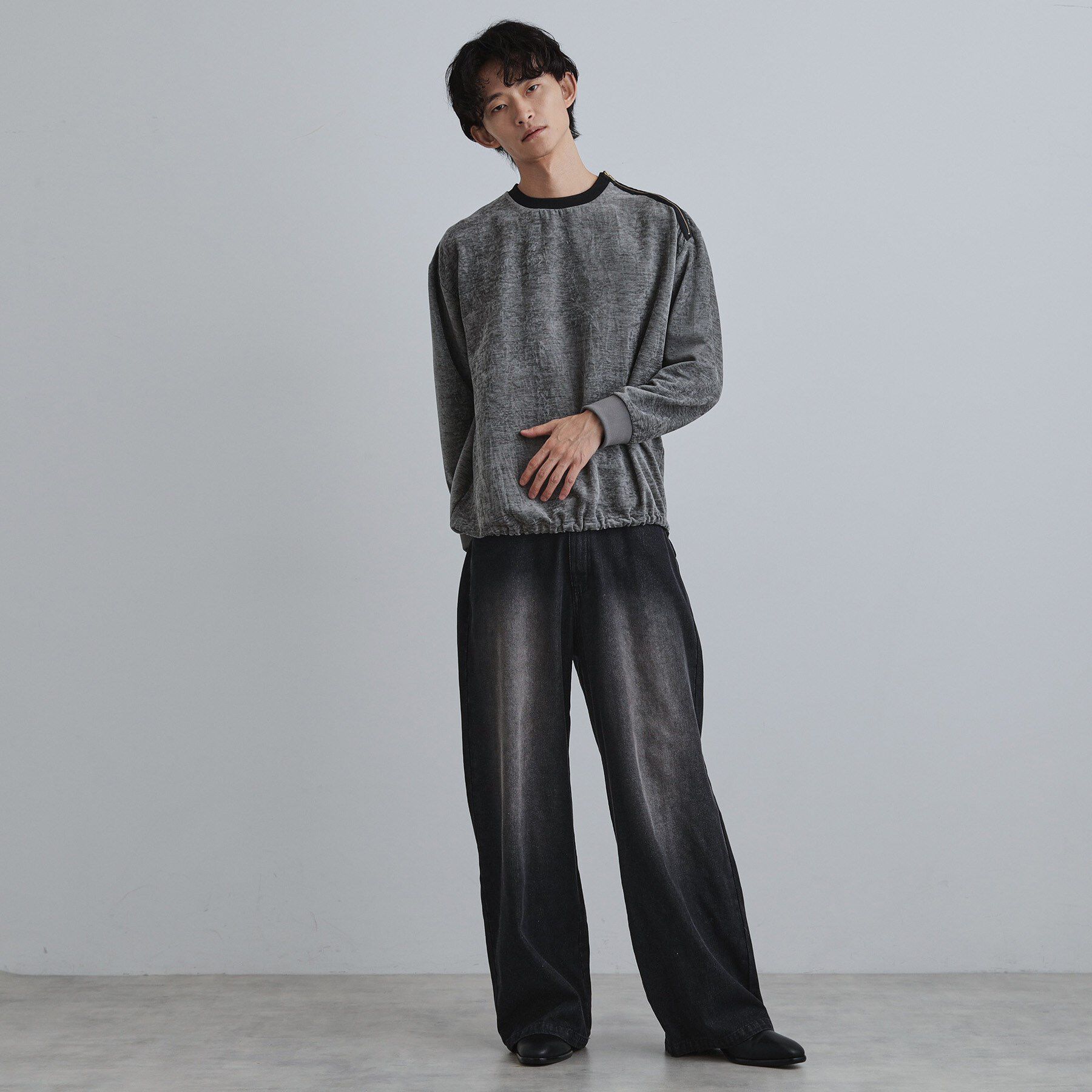 tk.TAKEO KIKUCHI「クラッシュベロアカットソー」|Tシャツ・カットソー|