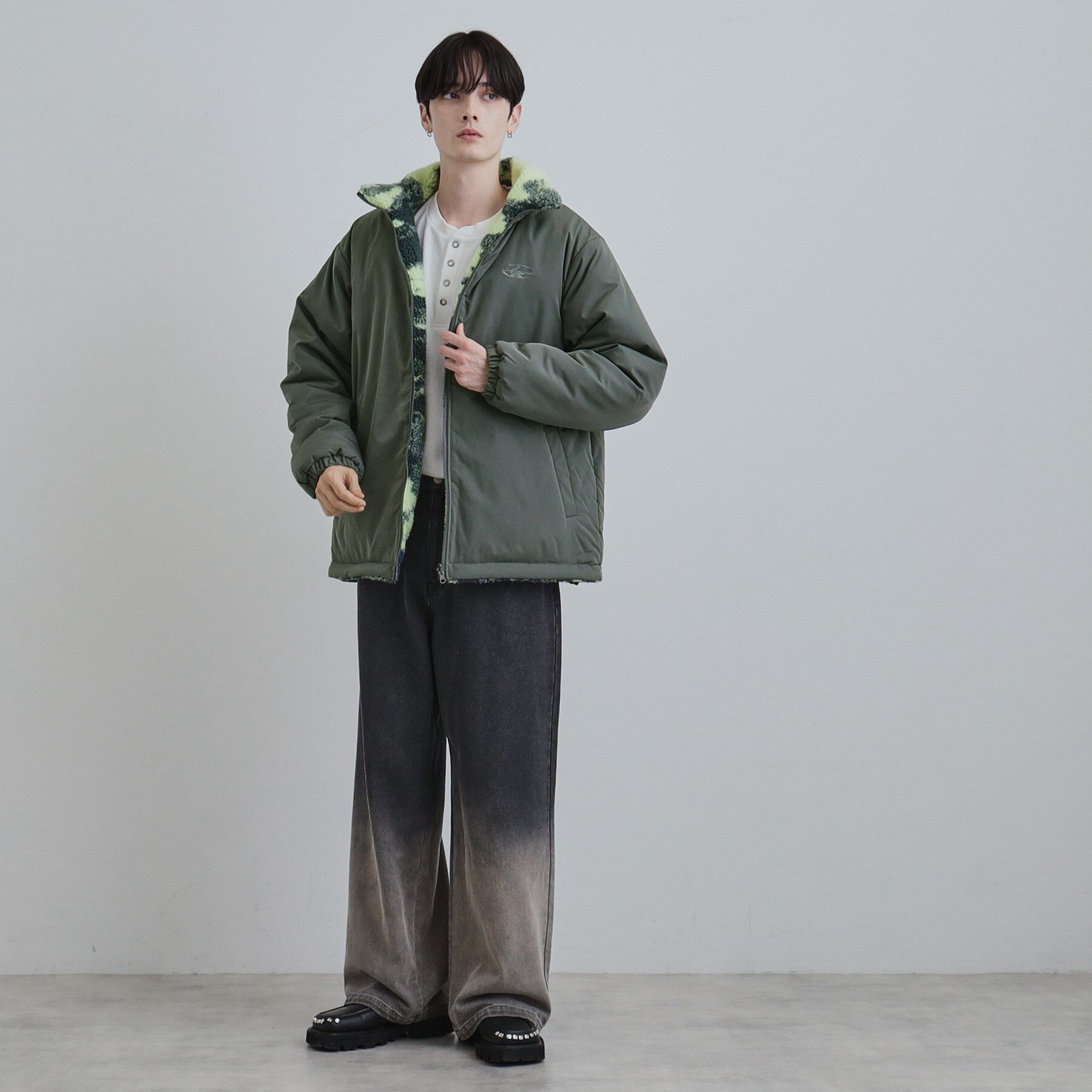 tk.TAKEO KIKUCHI「【WEB限定】リバーシブルボアブルゾン」|ブルゾン・スタジャン|