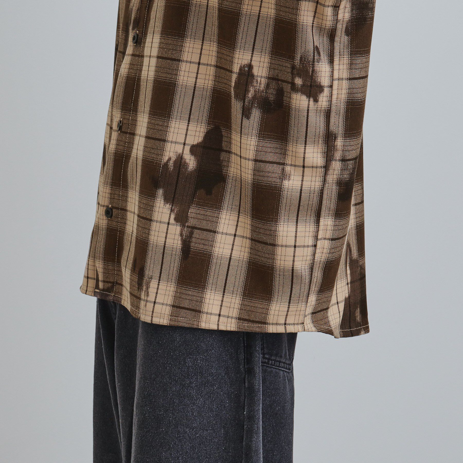 tk.TAKEO KIKUCHI「ヴィンテージフードチェックシャツ」|シャツ・ブラウス|