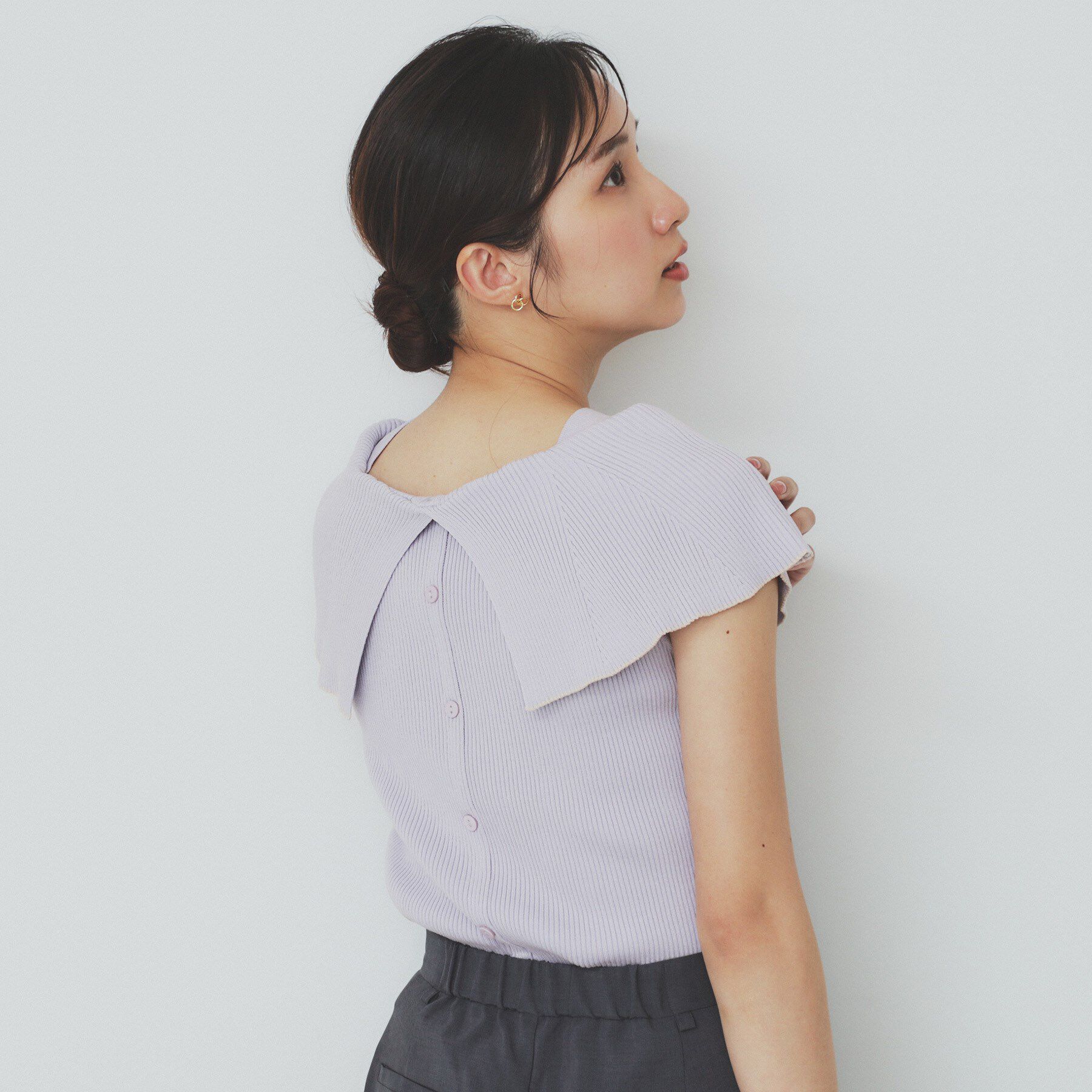 index「前後2wayオフショルビッグカラーニット【洗濯機洗い可/抗ピル】」|ニット・セーター|