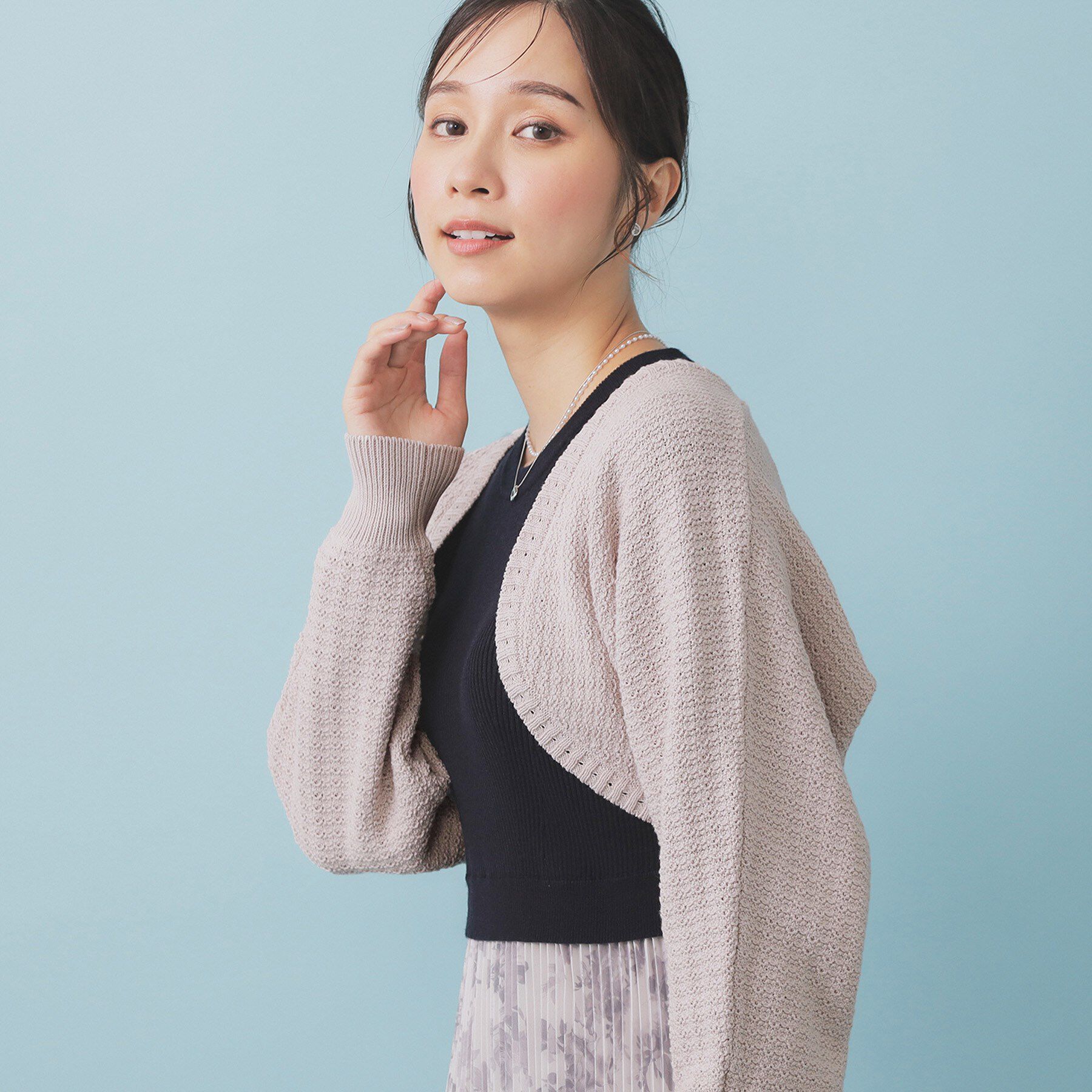 index「ボレロカーディガン【洗濯機OK抗ピル】」|カーディガン|