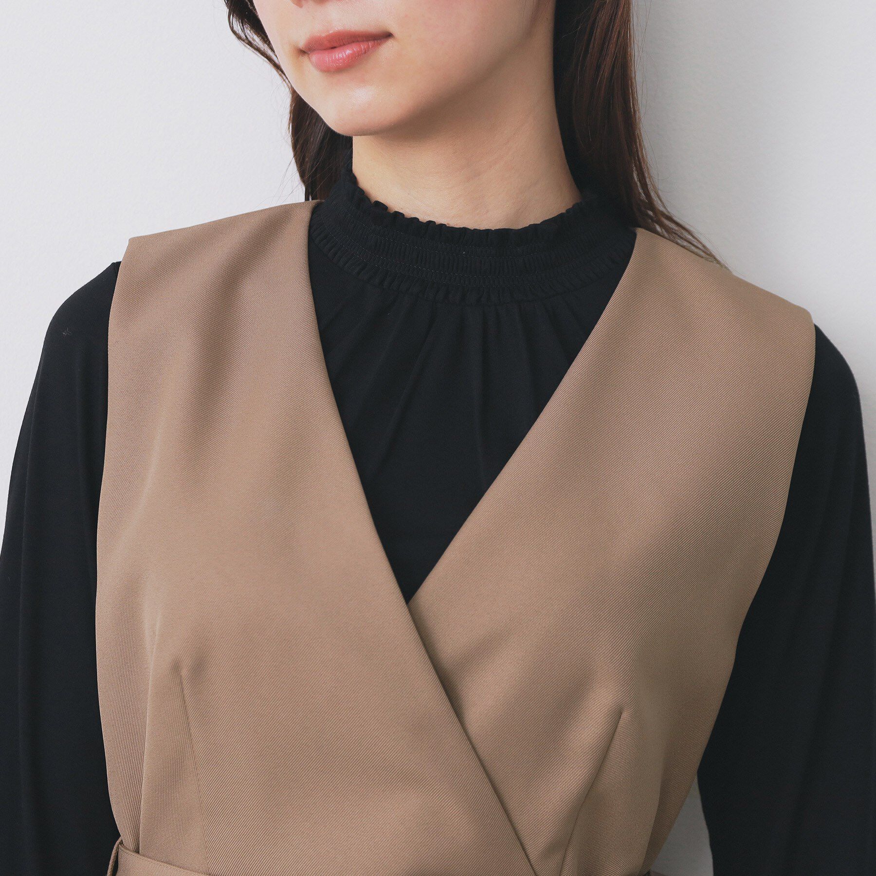 index「トレンチディティールワンピース【洗濯機OK/イージーアイロン/防シワ】」|ワンピース|