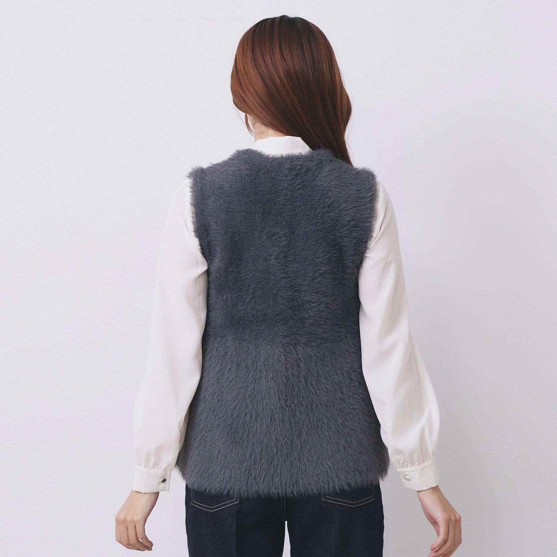 index「フェザーペプラムジレ【洗濯機OK/抗ピル】」|ベスト・ジレ|