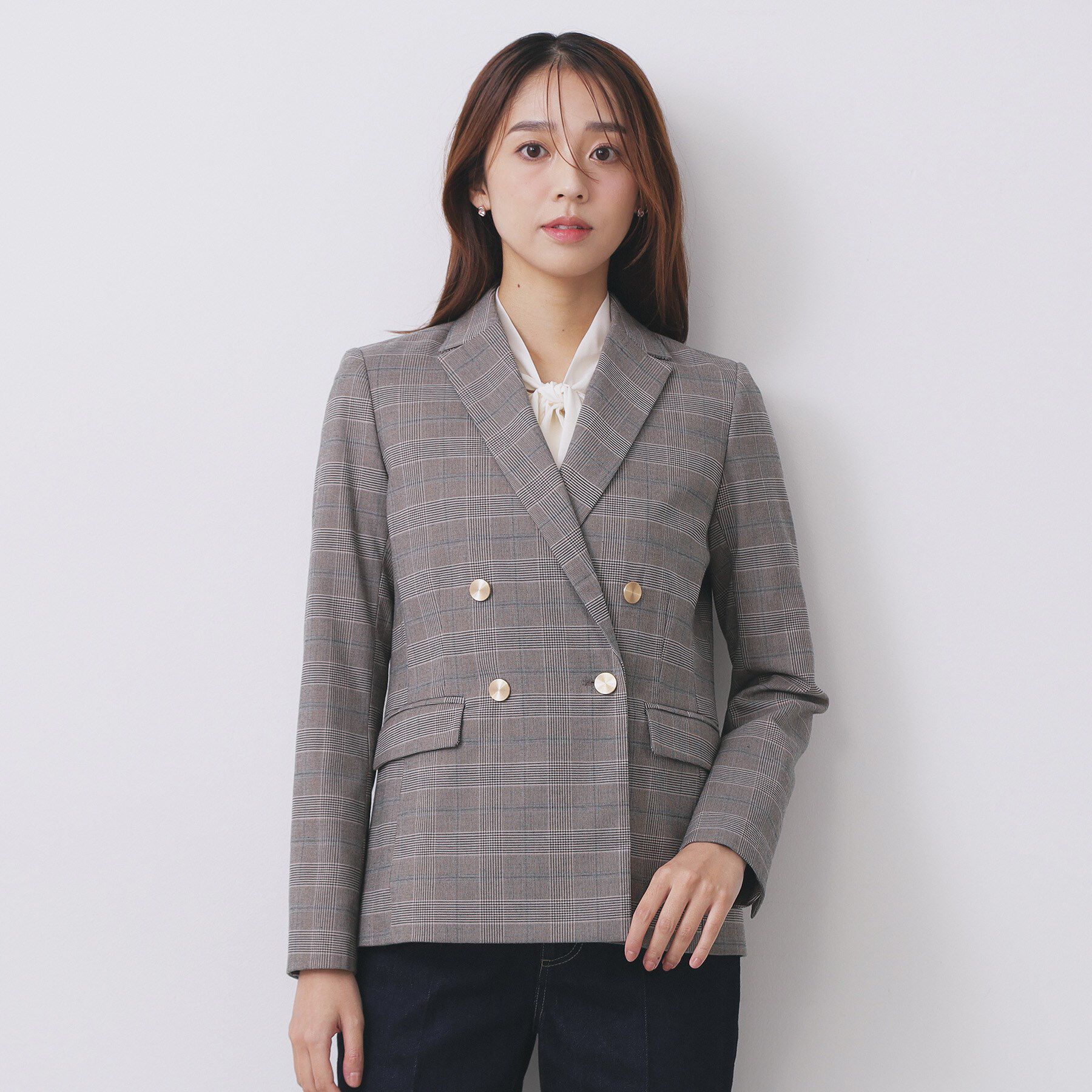 index「《Oggi掲載》ダブルブレストテーラードジャケット/セットアップ対応可【洗える】」|テーラードジャケット|