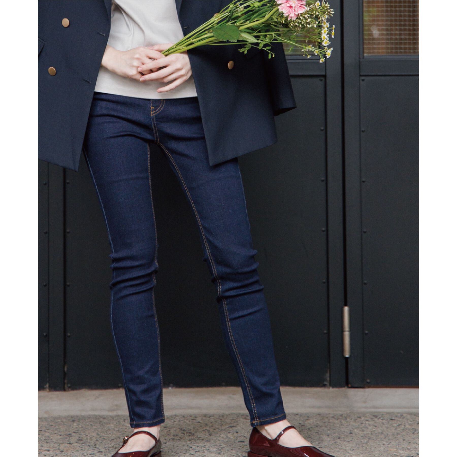 OPAQUE.CLIP「ストレッチスキニーパンツ」|その他|ダークネイビー(09