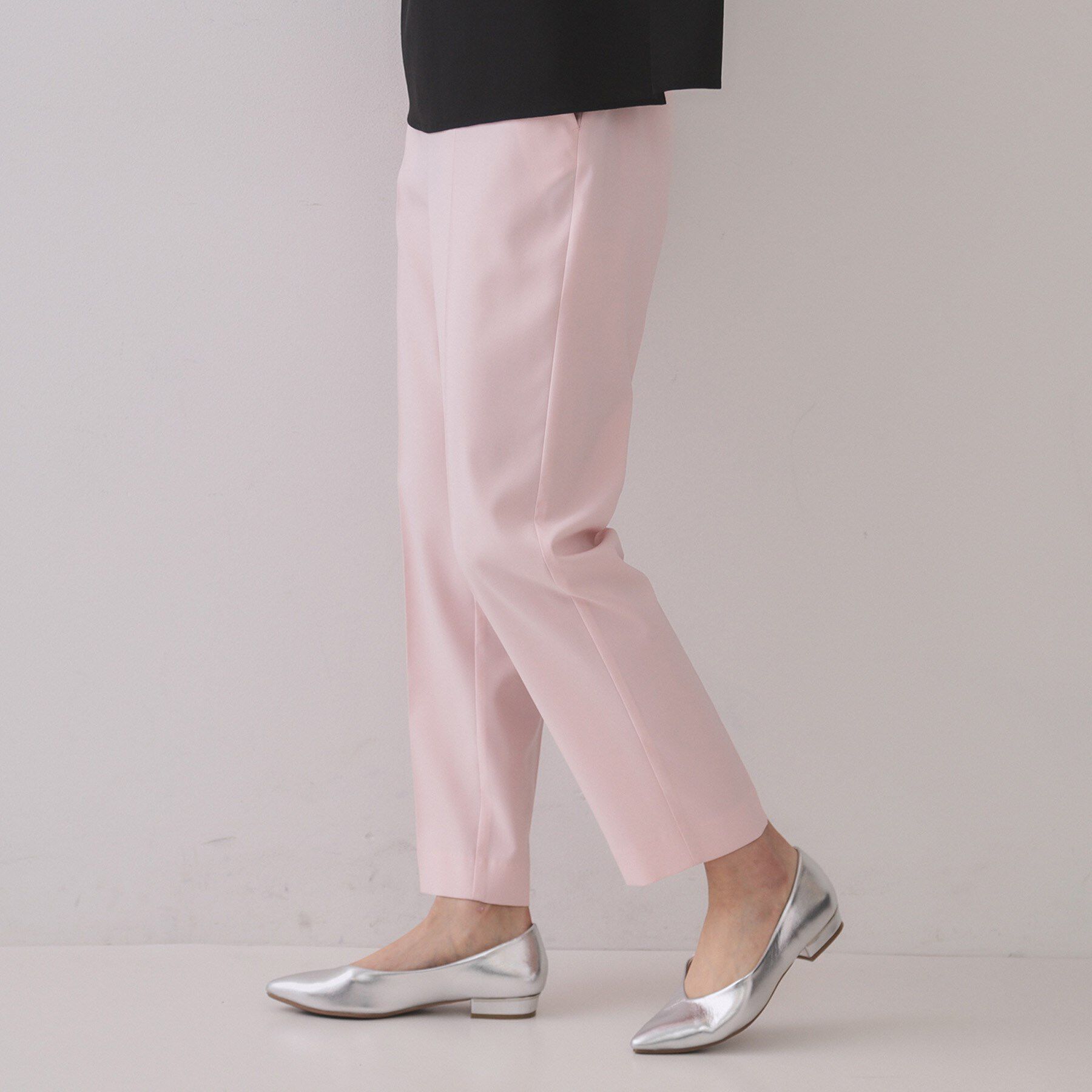 OPAQUE.CLIP「ストレッチリネンライク美脚テーパードパンツ【洗濯機洗い可/吸水速乾】」|その他|