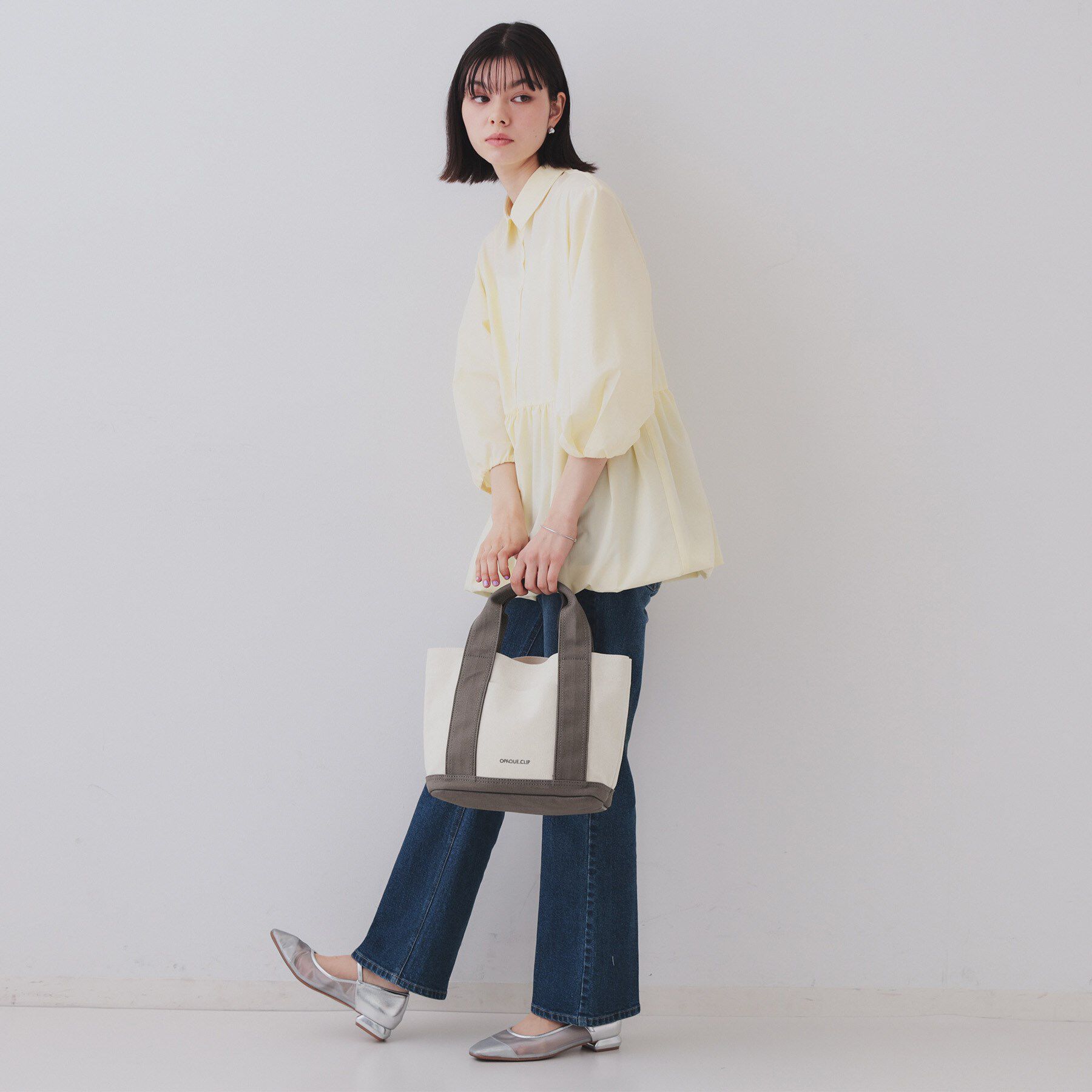 OPAQUE.CLIP「【2WAY／多ポケット】3層セパレートミドルトートバッグ」|トートバッグ|