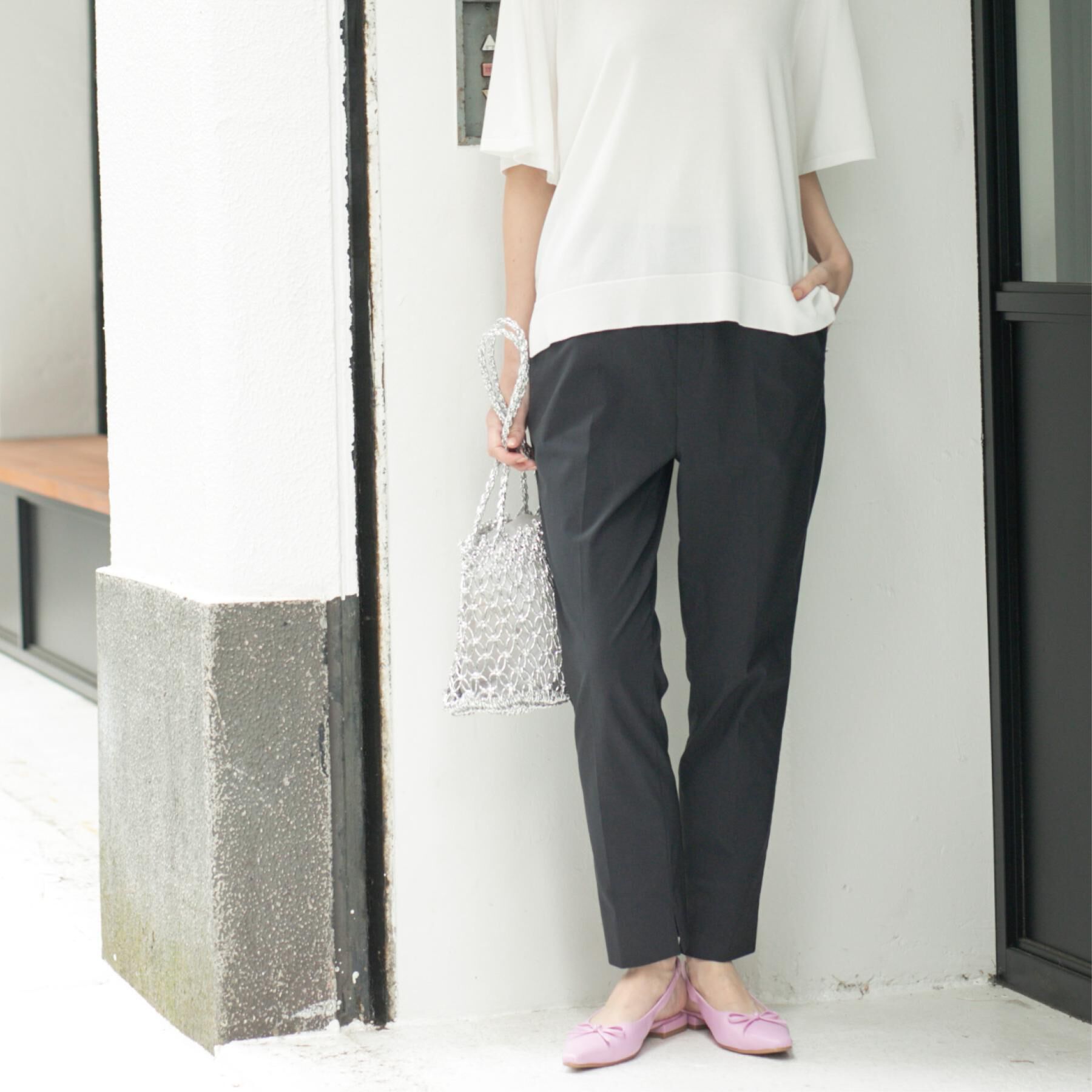 OPAQUE.CLIP「麻混ハイストレッチイージースティックパンツ【洗濯機洗い可】」|その他|