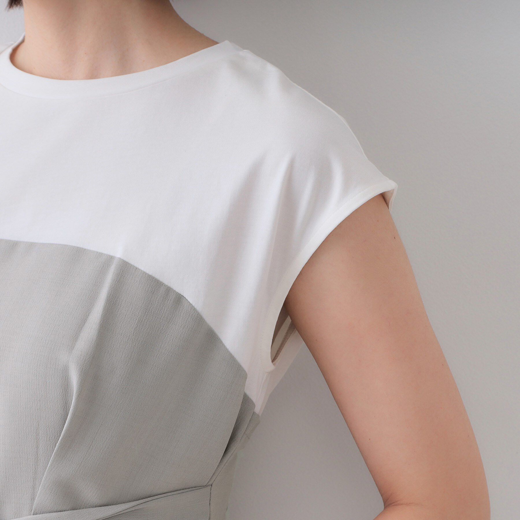 OPAQUE.CLIP「ビスチェドッキングカットソー【洗濯機洗い可】」|Tシャツ・カットソー|