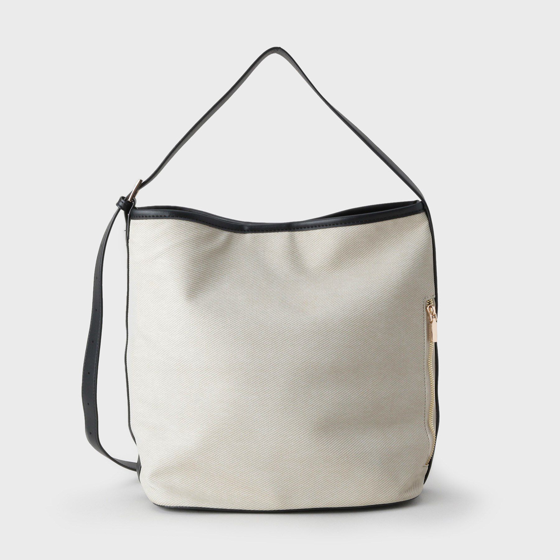 OPAQUE.CLIP「キャンバス調合皮ワンハンドルショルダーバッグ」|ショルダー・メッセンジャー|