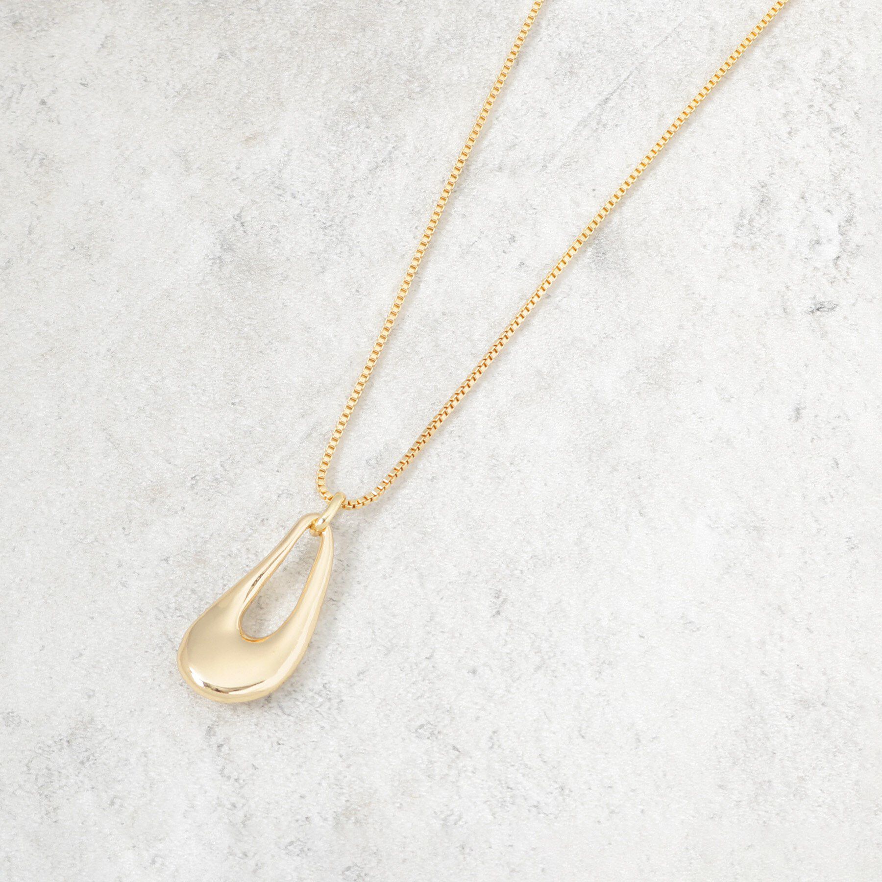 OPAQUE.CLIP「【2WAY】しずくメタルネックレス」|ネックレス|