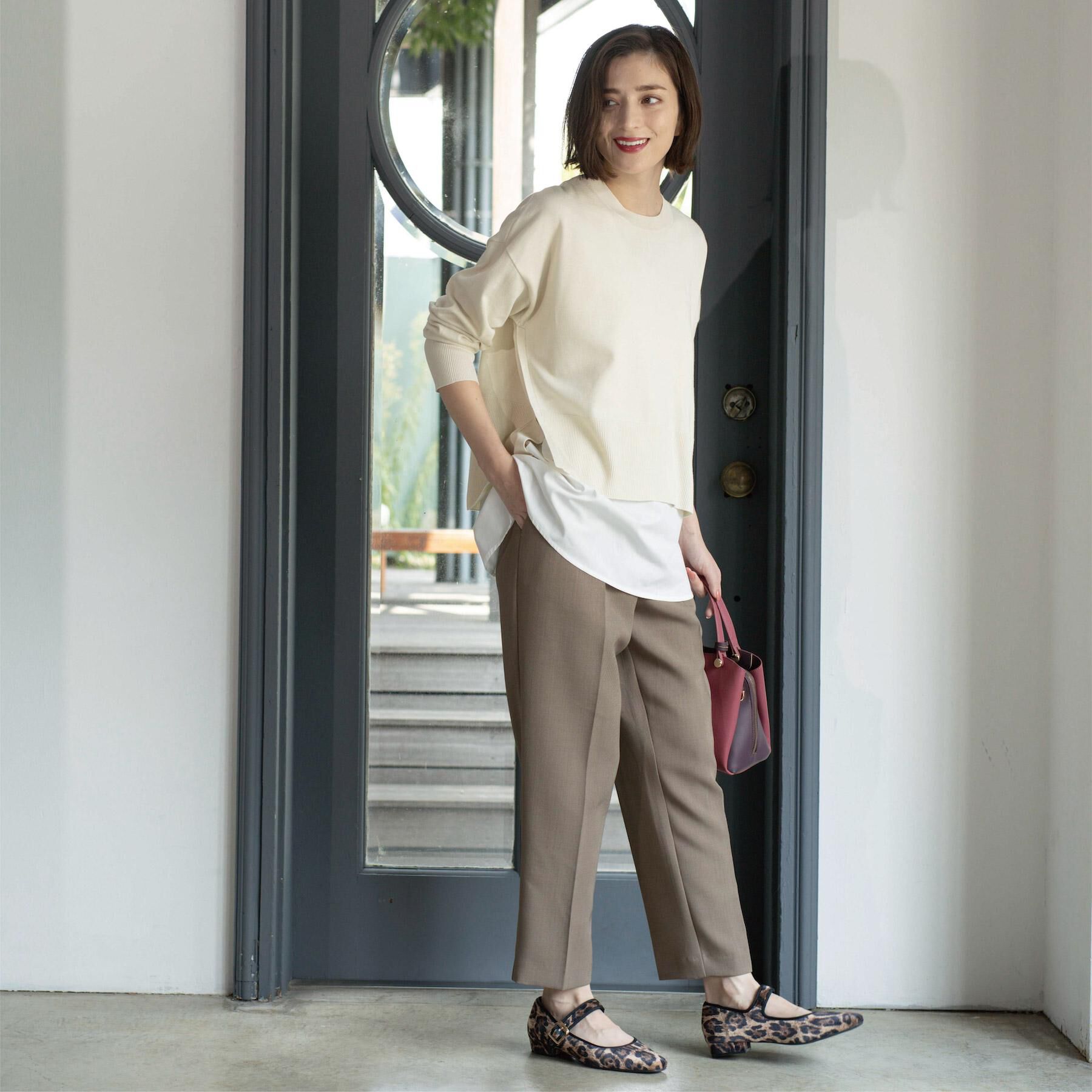 OPAQUE.CLIP「《ツインセット》リラクシーサイドスリットニット&times;ドッキングタンク【洗濯機洗い可】」|その他|