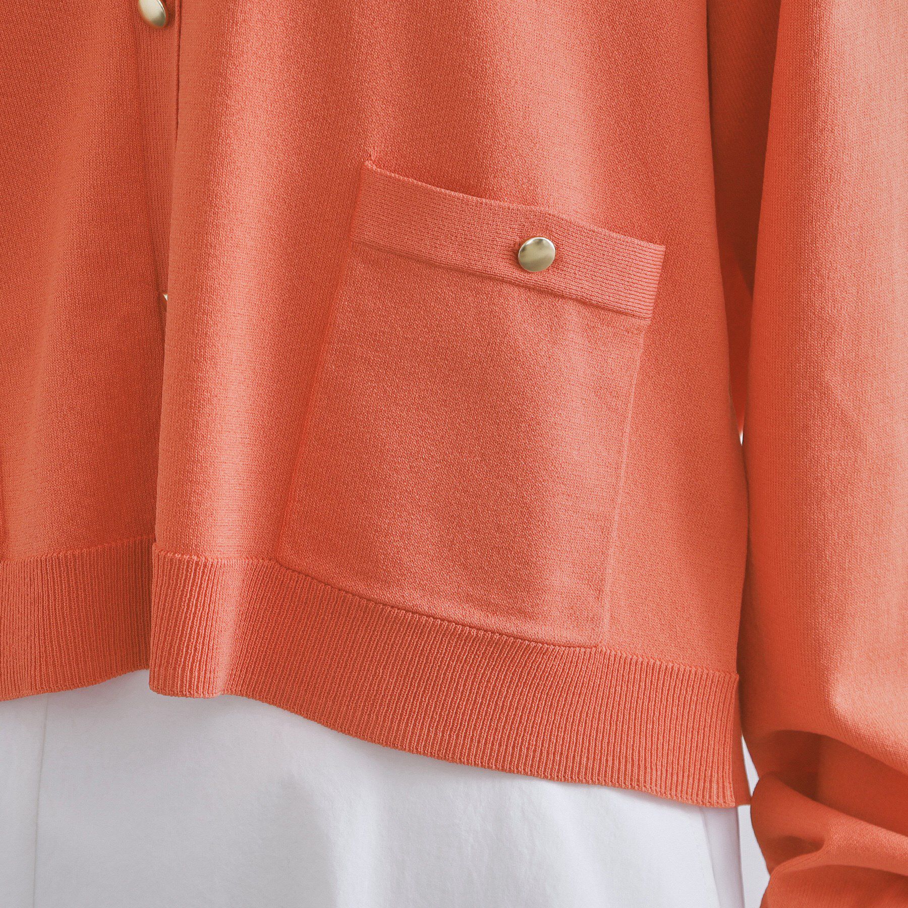 OPAQUE.CLIP「リラクシーVネックニットカーディガン【UVケア/接触冷感/洗濯機洗い可/抗ピル】」|カーディガン|