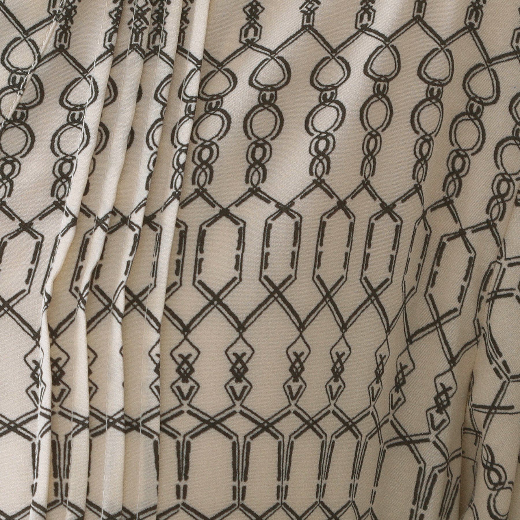 OPAQUE.CLIP「チェーンプリントフィット＆フレアワンピース【洗濯機洗い可〉」|ワンピース|