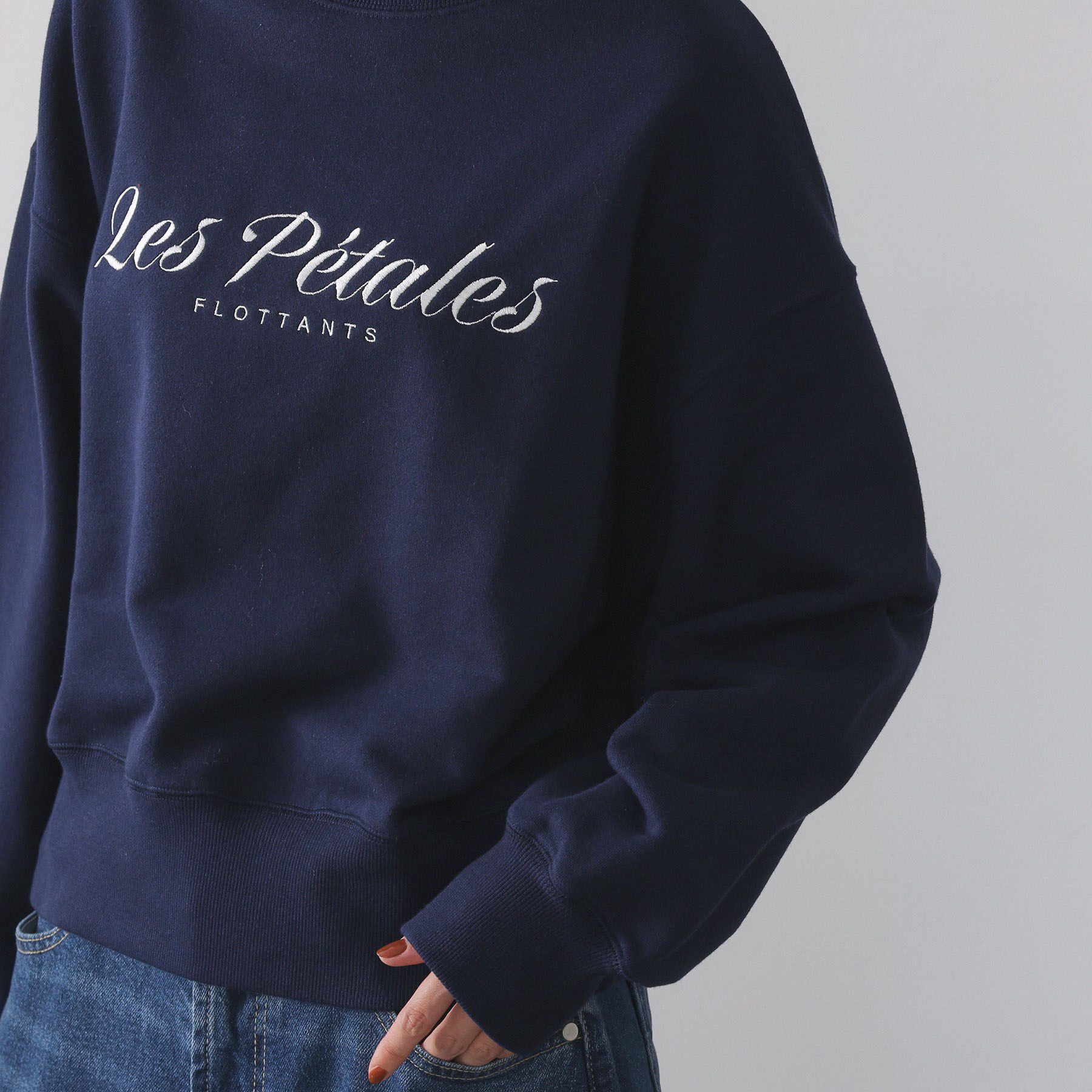 OPAQUE.CLIP「刺繍ロゴスウェット【洗濯機OK】」|Tシャツ・カットソー|