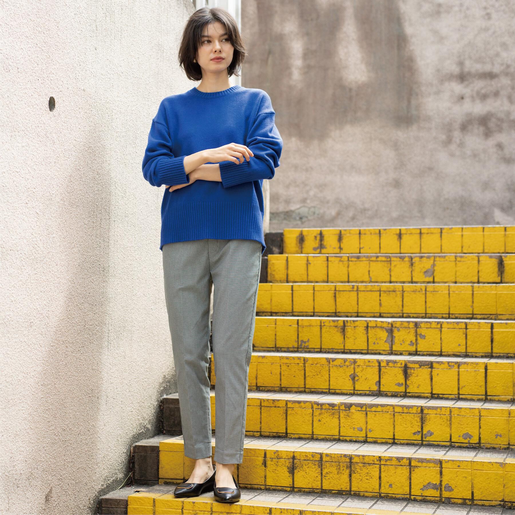 OPAQUE.CLIP「裏起毛ハイストレッチイージーテーパードパンツ【洗濯機OK】」|その他|