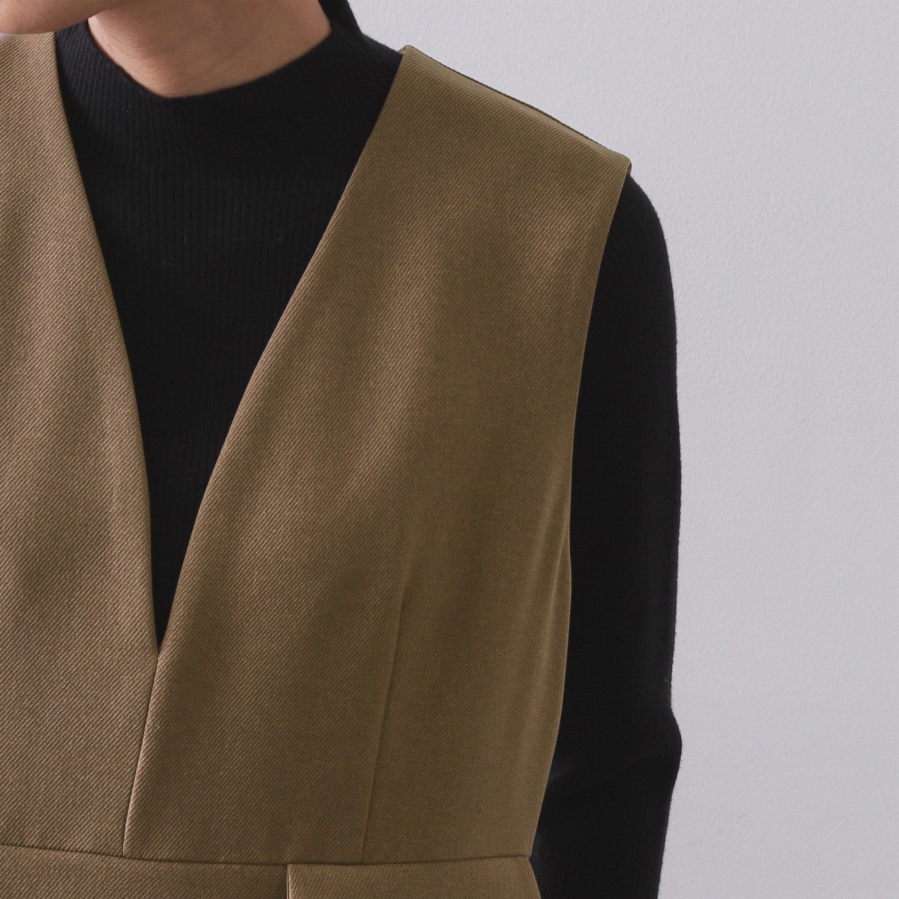 OPAQUE.CLIP「ペプラムデザインジャンパースカート【洗濯機OK】」|ワンピース|