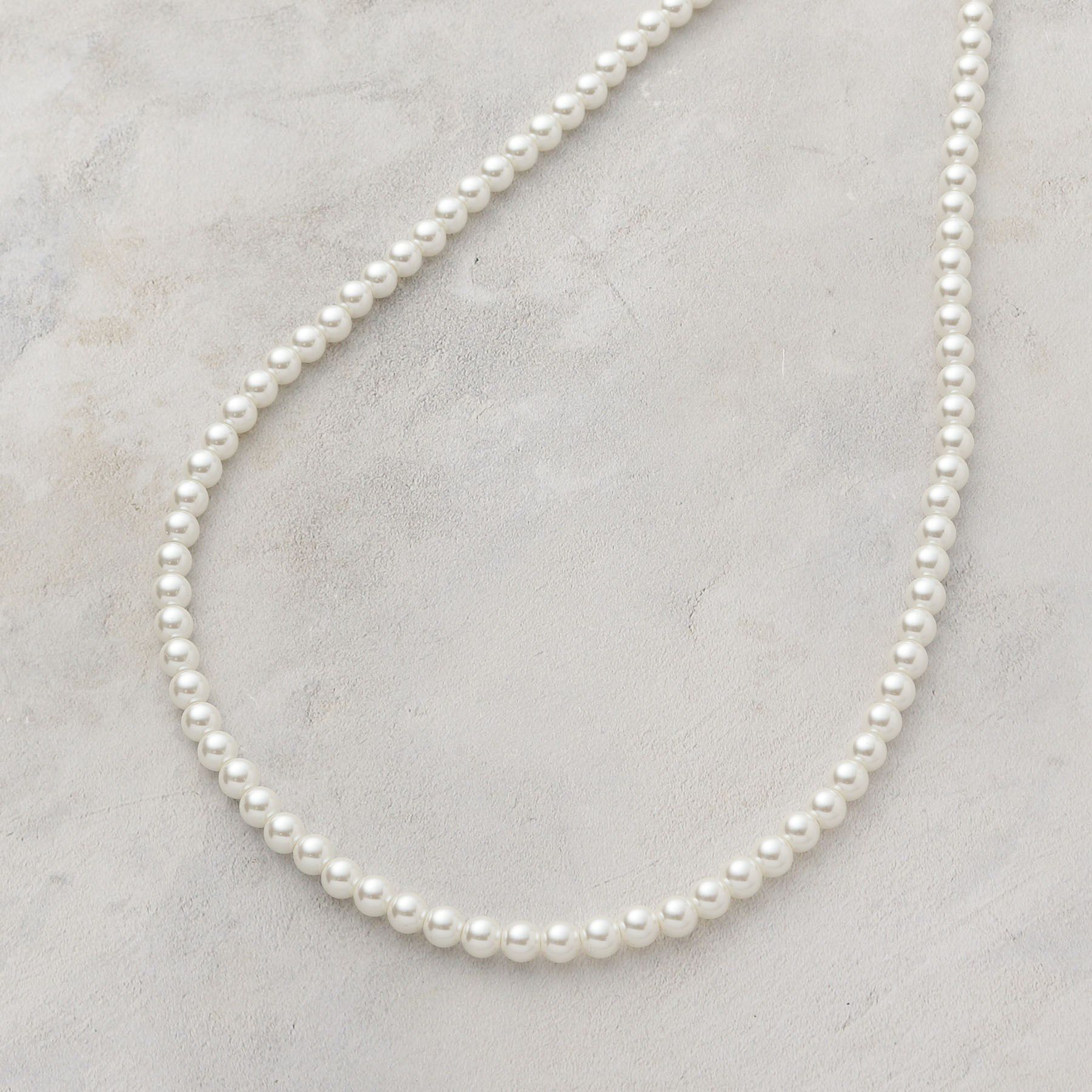 OPAQUE.CLIP「ガラスパールロングネックレス」|ネックレス|