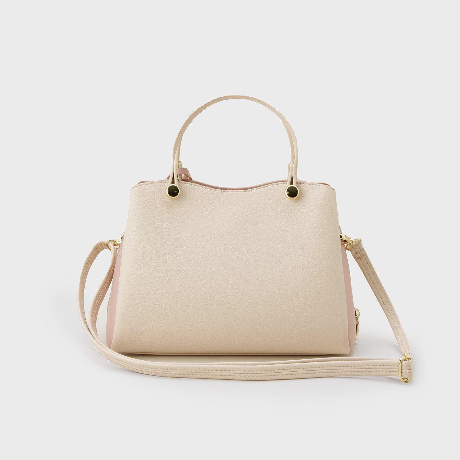 OPAQUE.CLIP「【2WAY】バイカラーミドルボストンバッグ」|ショルダー・メッセンジャー|