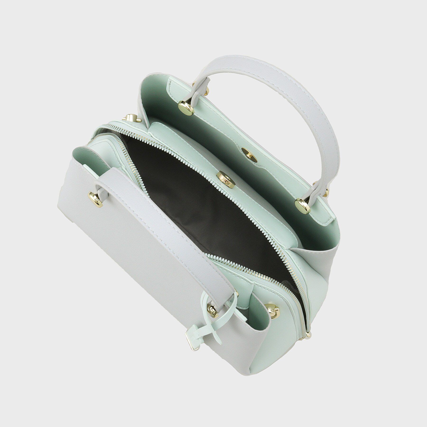 OPAQUE.CLIP「【2WAY】バイカラーミドルボストンバッグ」|ショルダー・メッセンジャー|