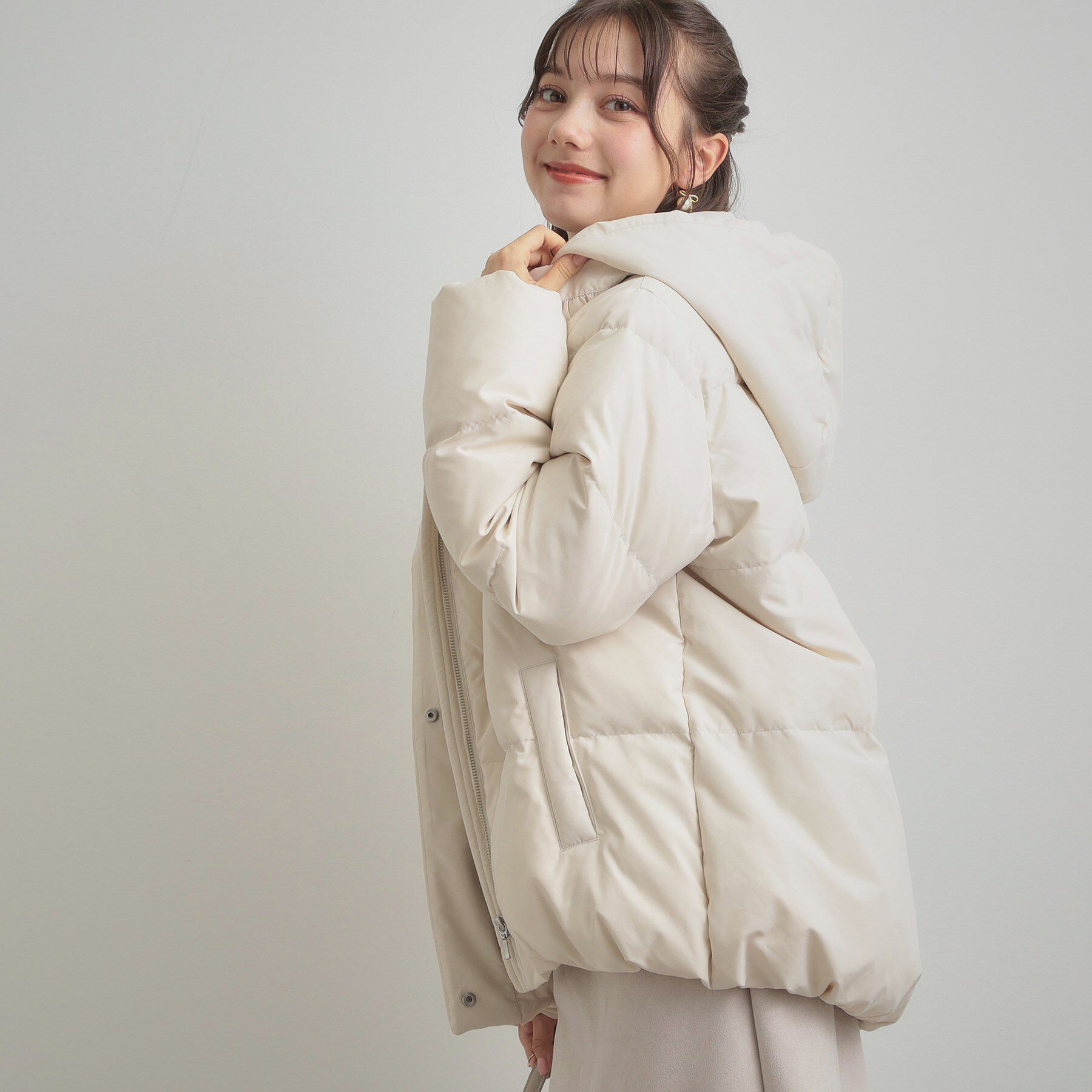 Couture broach「【冬の名品・撥水】愛されダウン」|ダウン|