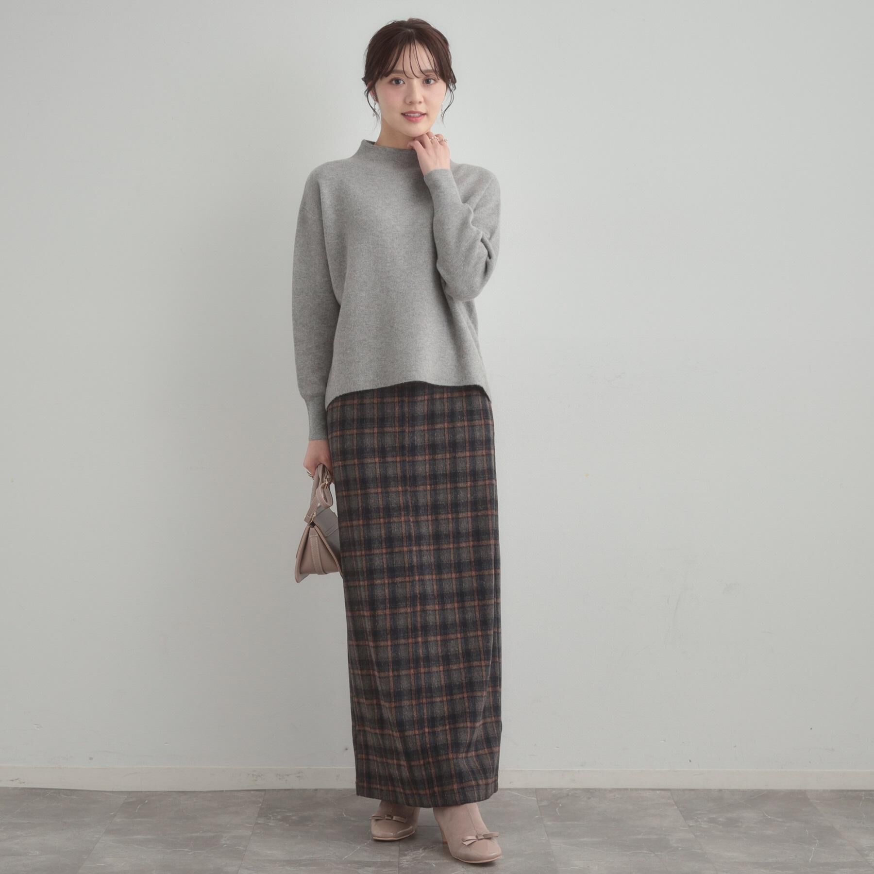 Couture broach「【ゆるふわ・通勤】リッシュアンゴラ バックパール調ニット」|ニット・セーター|